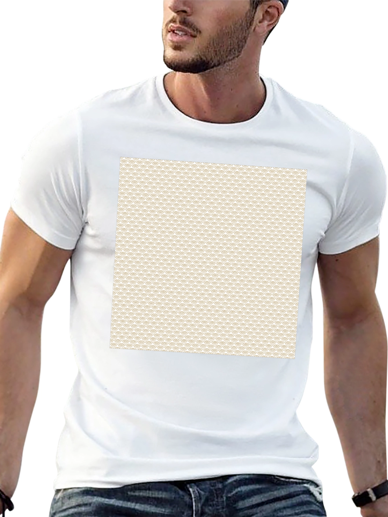 Stylish Patterned Mens Tee