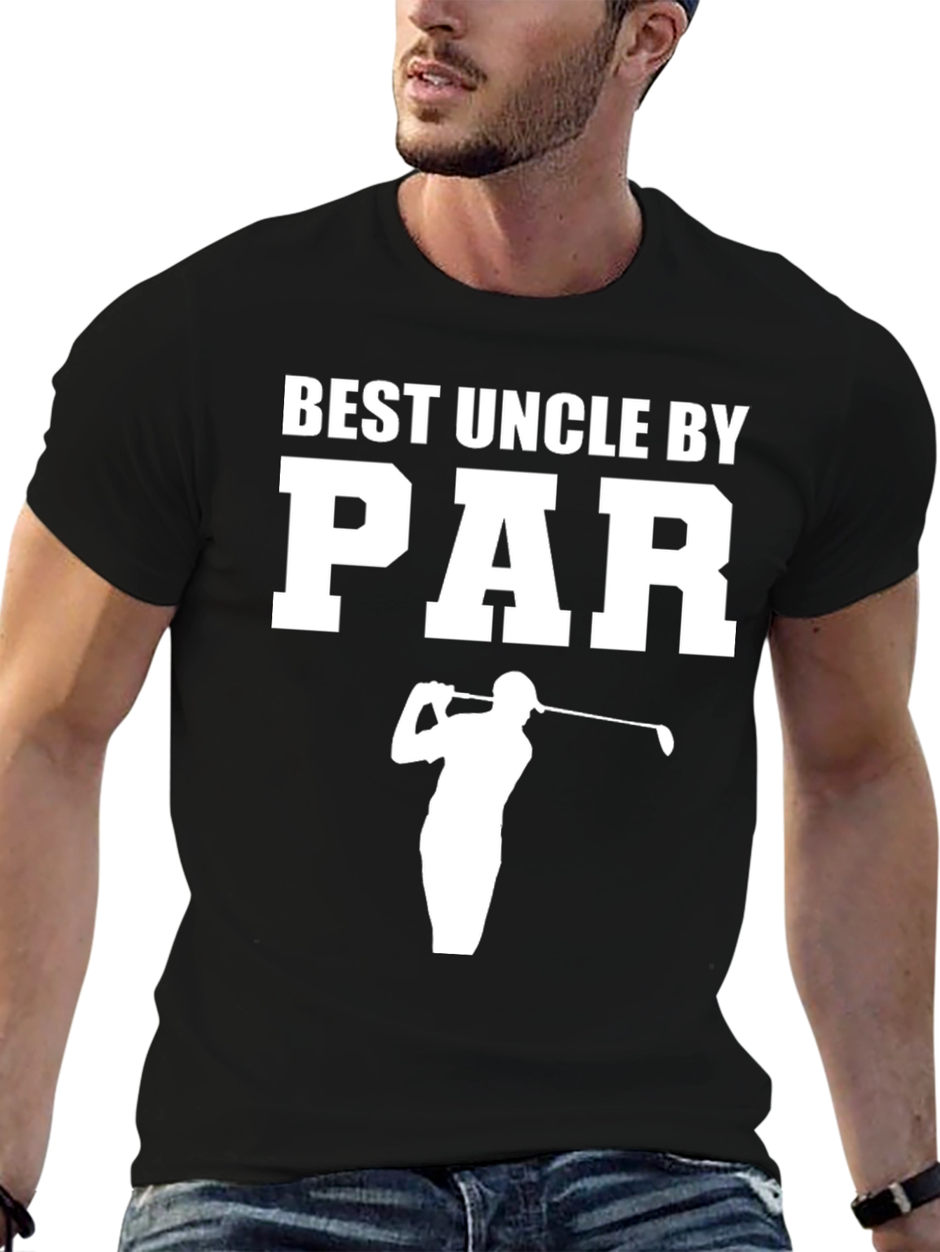 Best Uncle by Par T-Shirt Golfing Uncle Gift