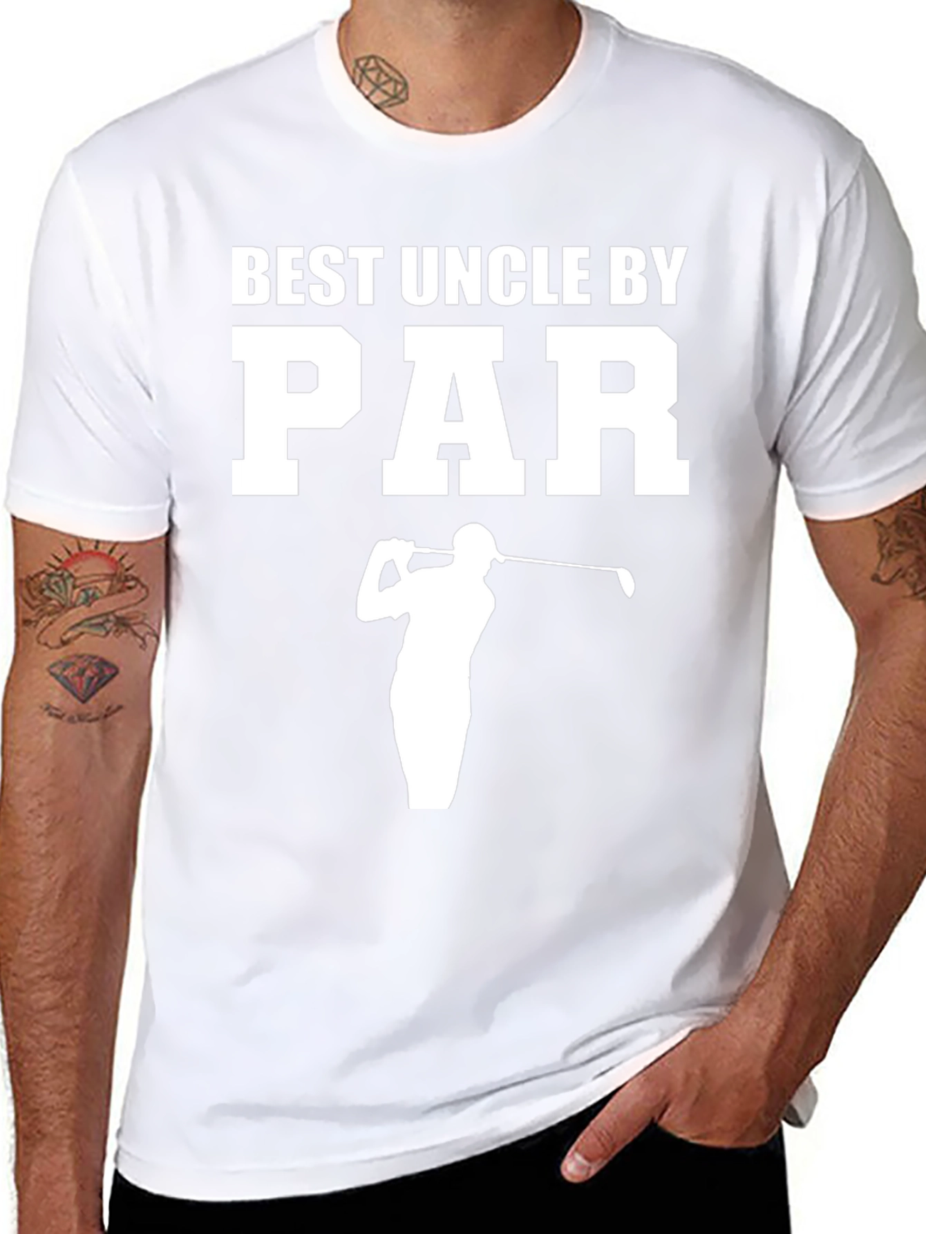 Best Uncle by Par T-Shirt Golfing Uncle Gift