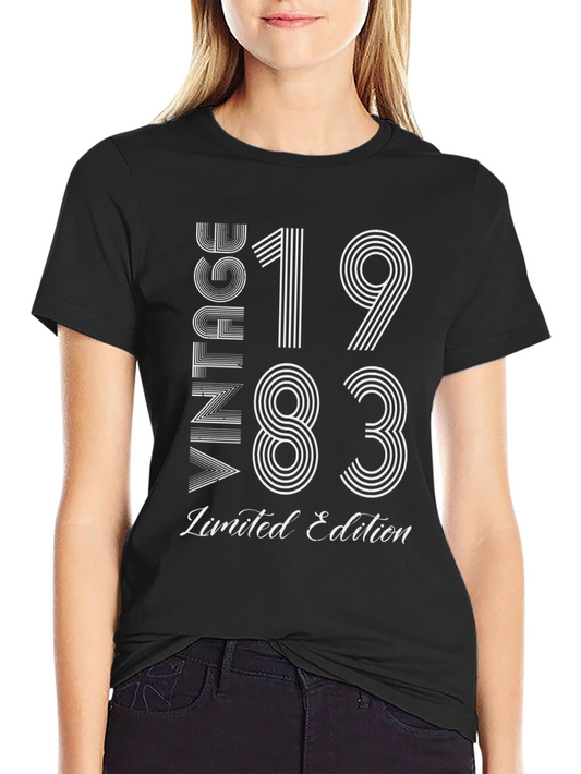 Vintage 1983 Limited Edition Black T-Shirt