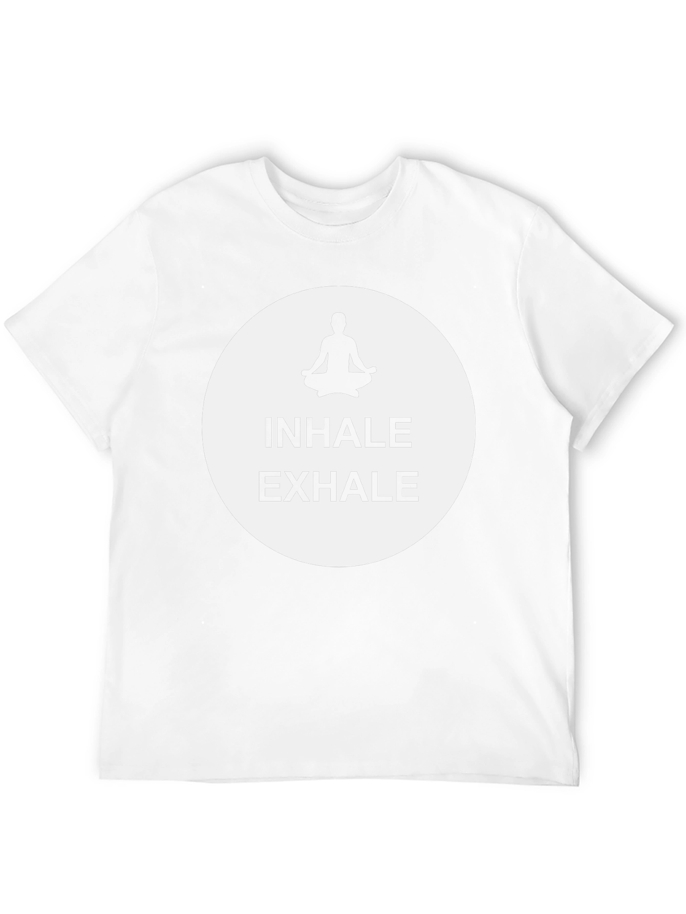 Inhale Exhale Meditation Graphic Tee - Black
