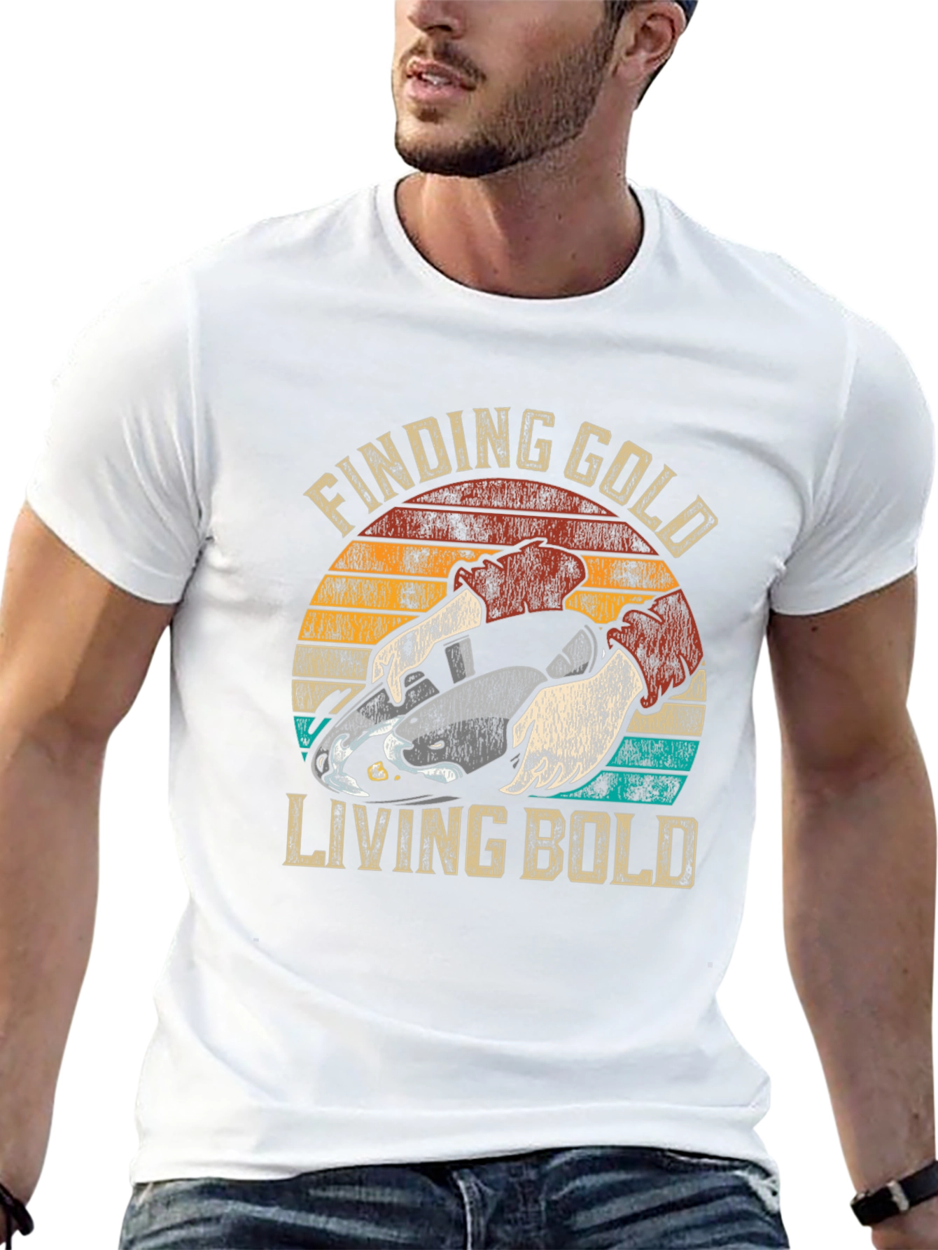 Finding Gold Living Bold Graphic T-Shirt
