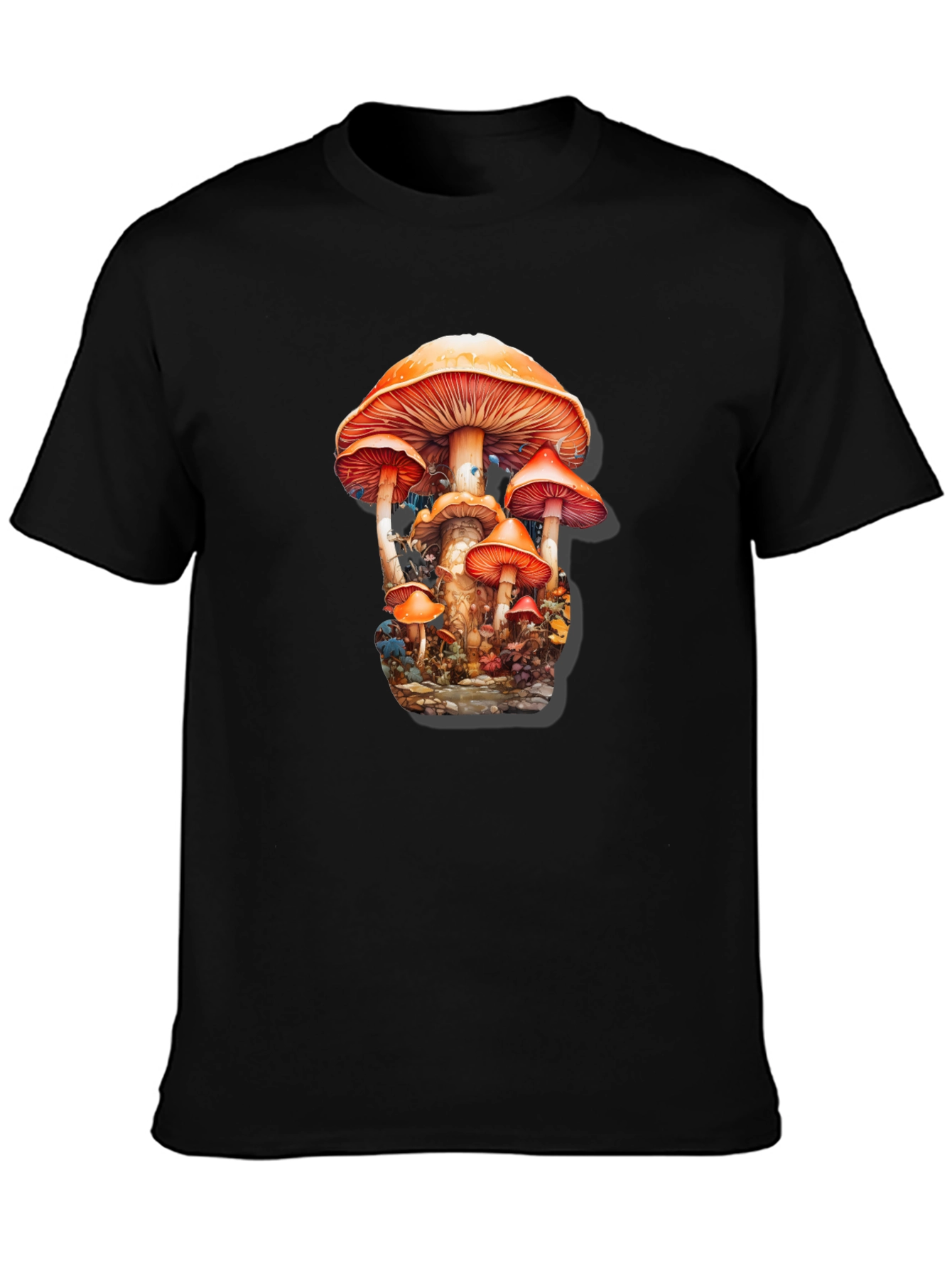 Mushroom Forest Graphic Tee - Funky Nature T-Shirt