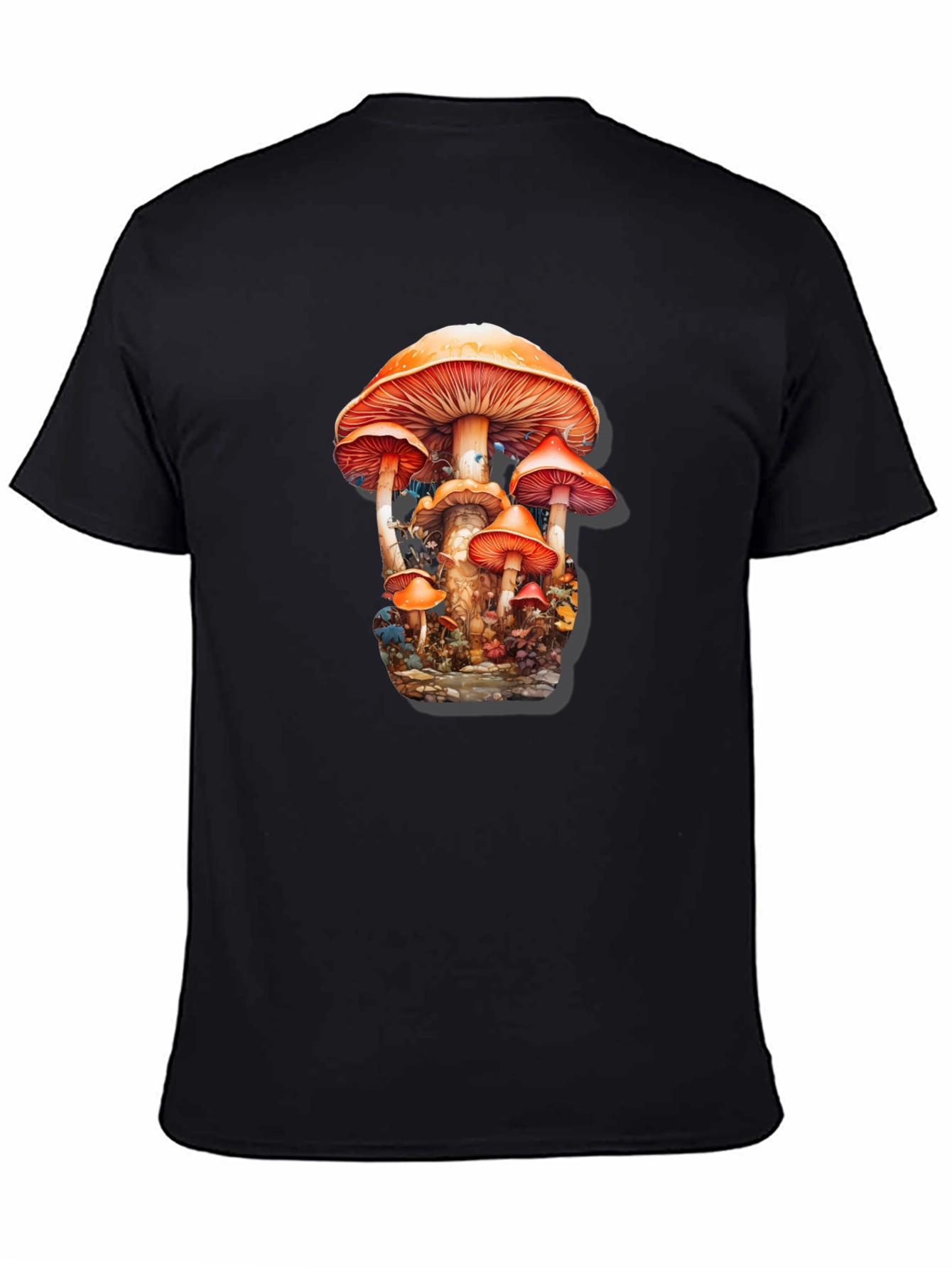 Mushroom Forest Graphic Tee - Funky Nature T-Shirt
