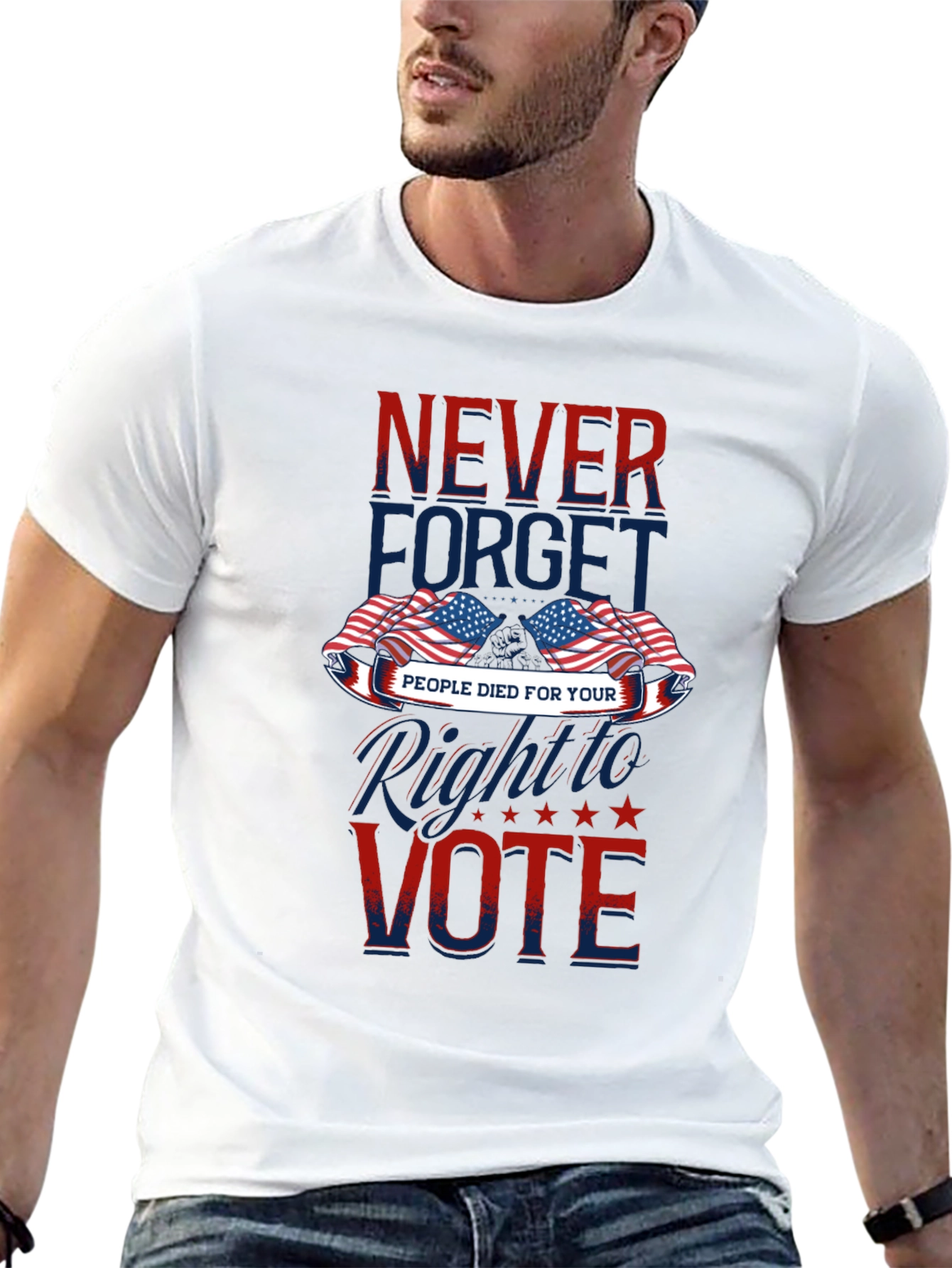 Never Forget Patriotic Vote T-Shirt