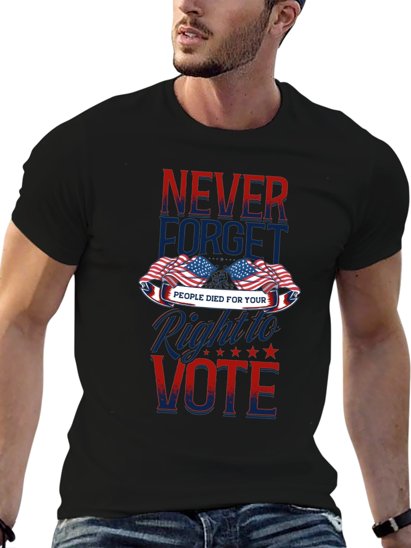 Never Forget Patriotic Vote T-Shirt