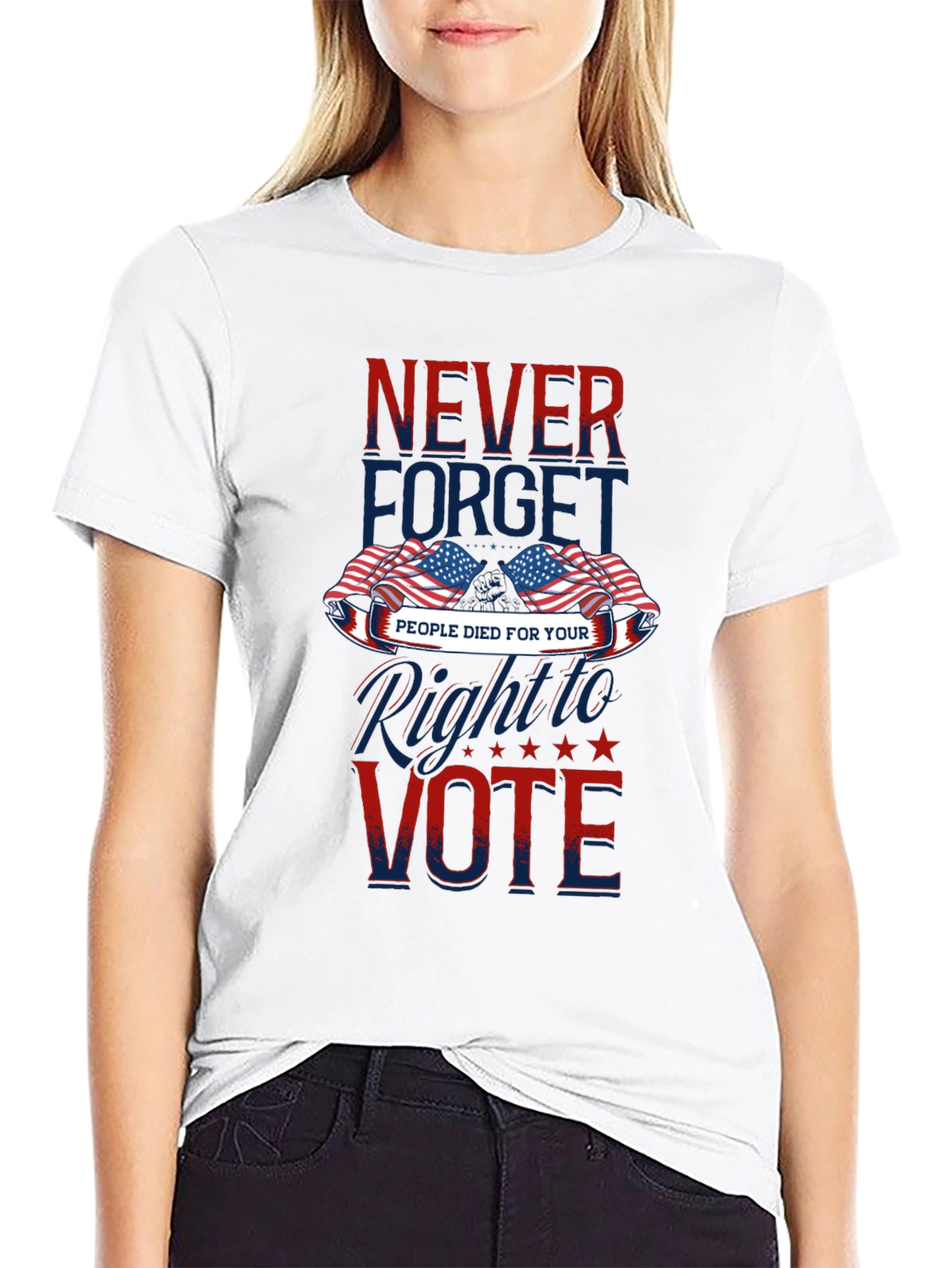Never Forget Patriotic Vote T-Shirt