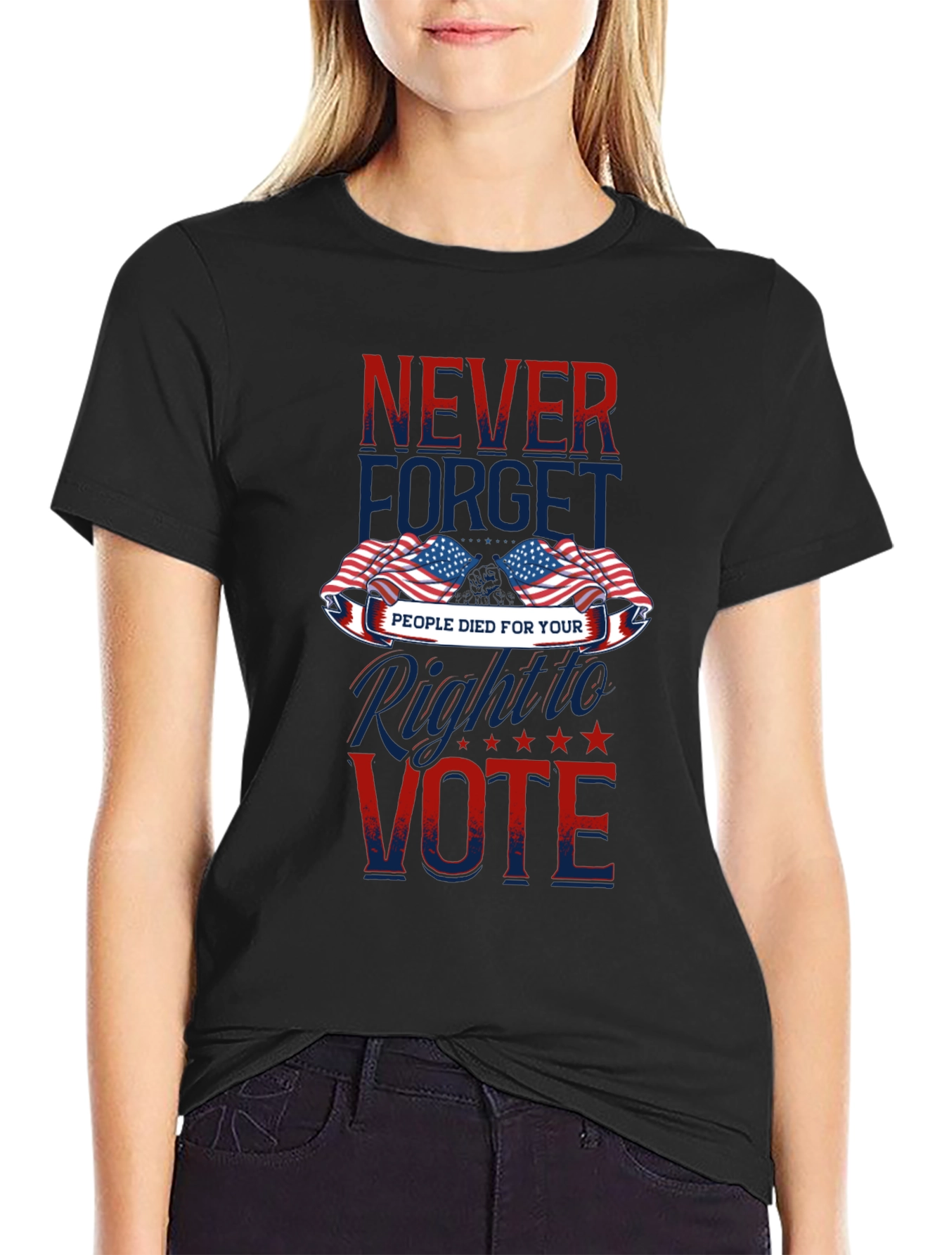 Never Forget Patriotic Vote T-Shirt