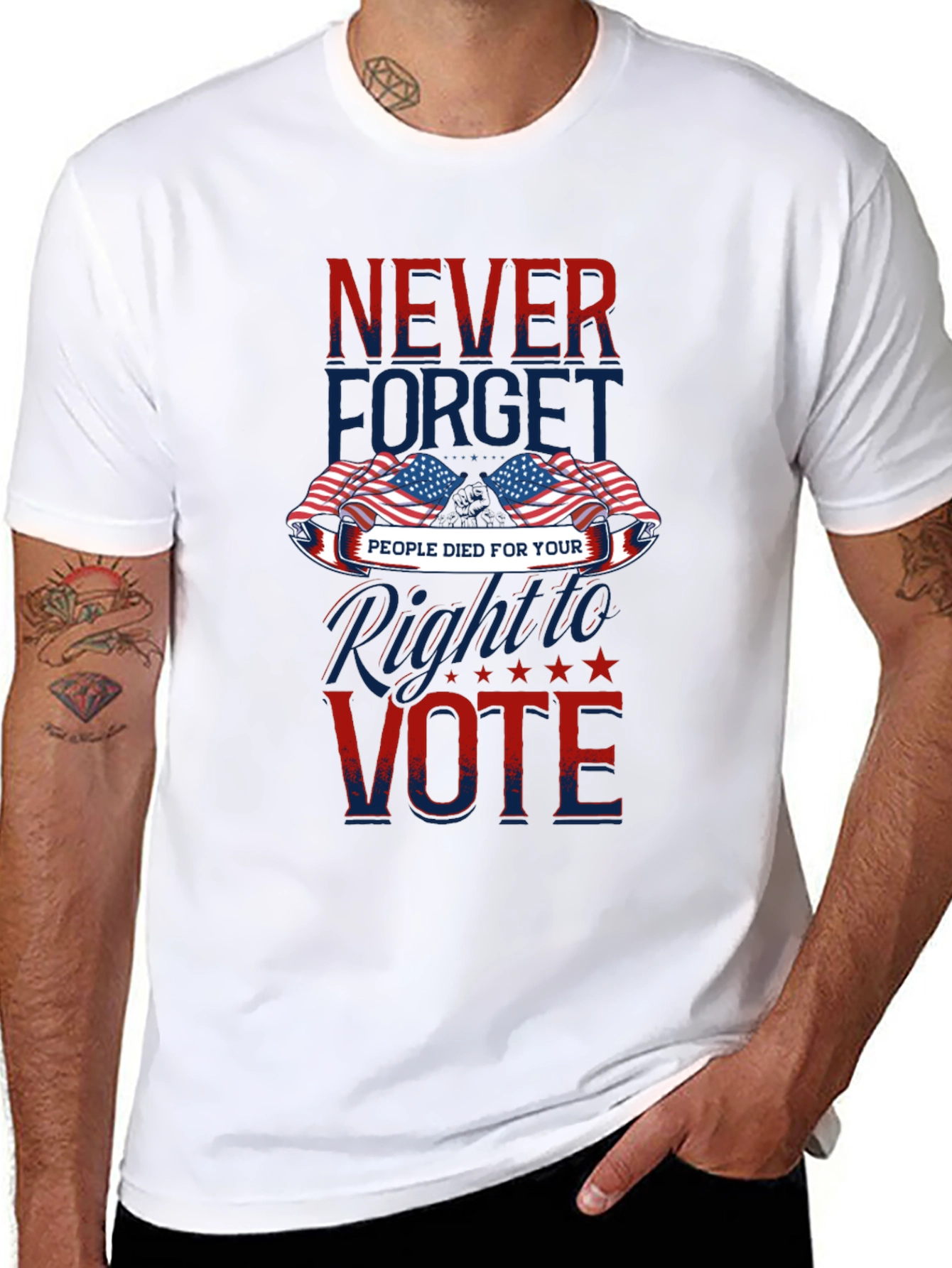 Never Forget Patriotic Vote T-Shirt