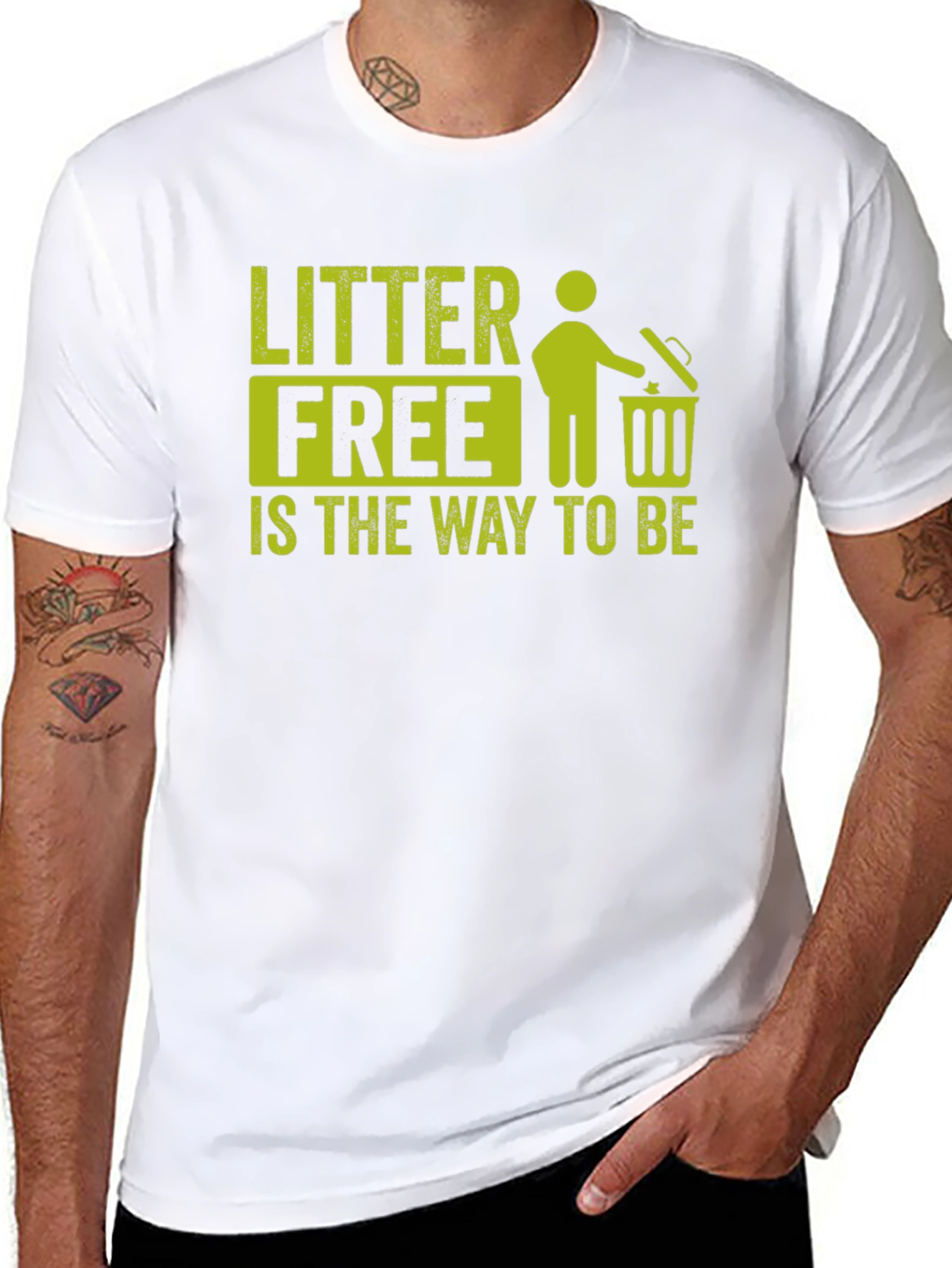 Litter Free T-Shirt Eco-Friendly Design