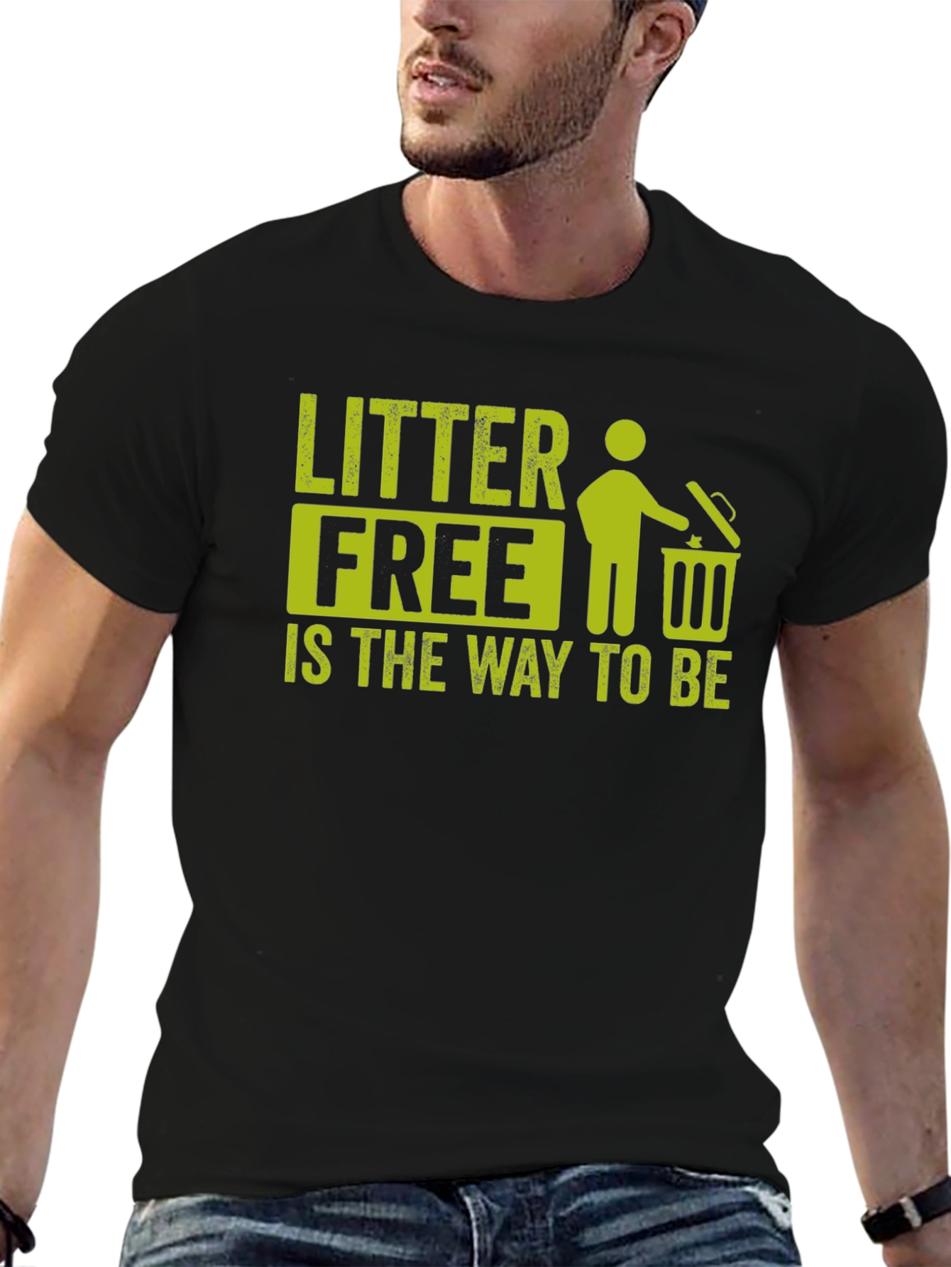 Litter Free T-Shirt Eco-Friendly Design