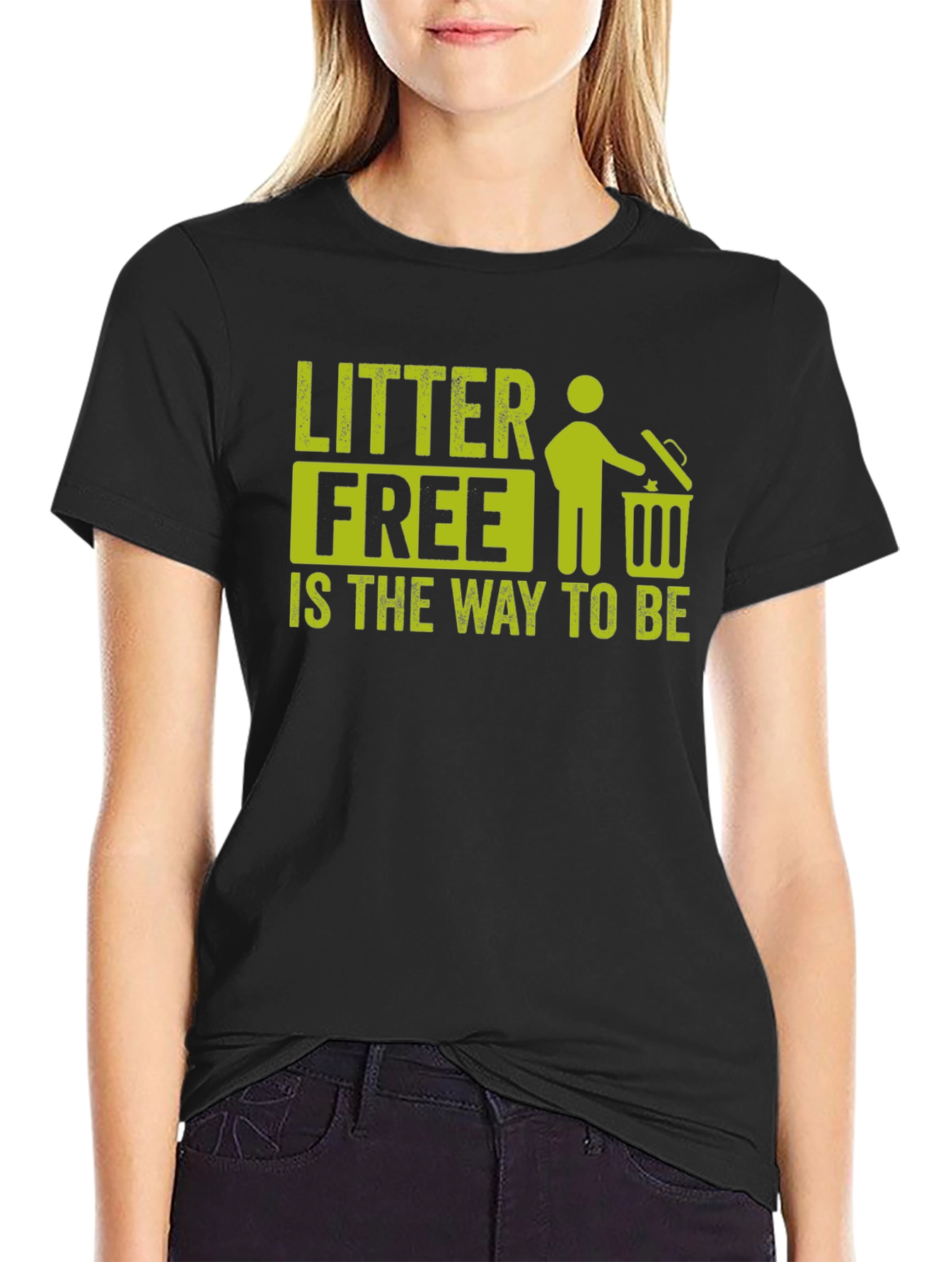 Litter Free T-Shirt Eco-Friendly Design