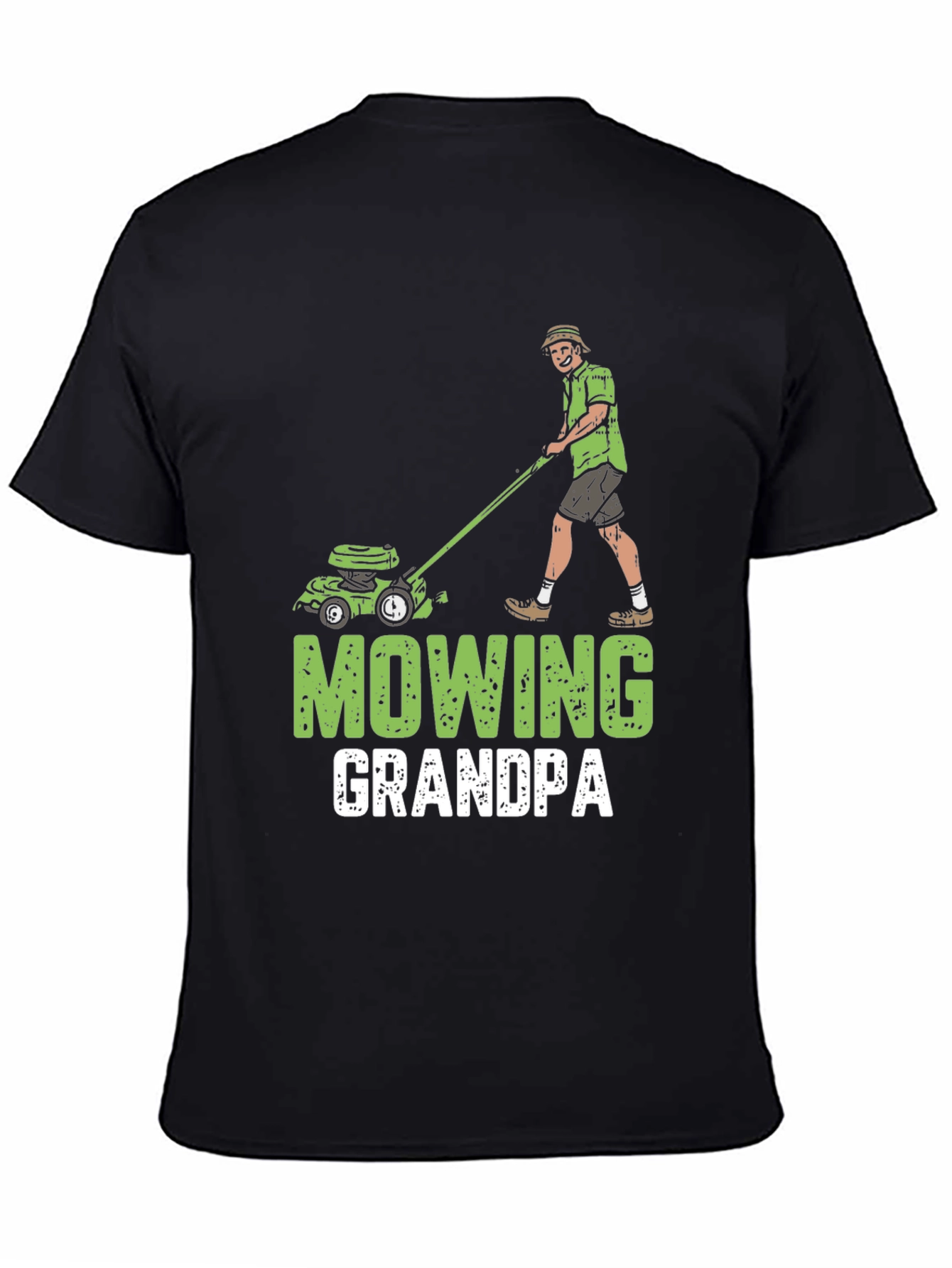 Mowing Grandpa T-Shirt - Lawn Care Humor