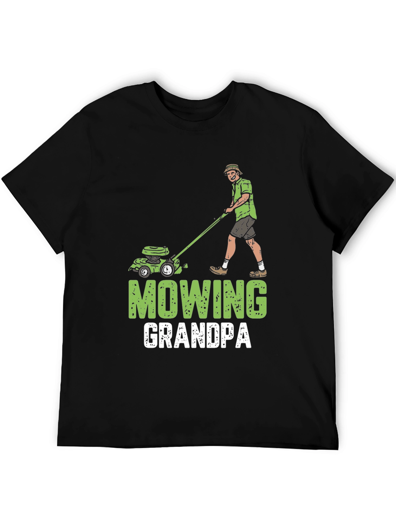 Mowing Grandpa T-Shirt - Lawn Care Humor