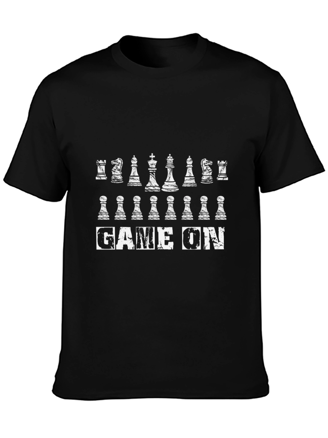 Game On Chess T-Shirt - Black