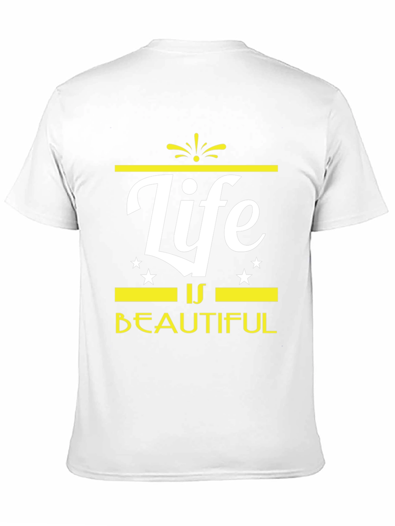 Life is Beautiful Graphic Tee - Trendy Black T-Shirt