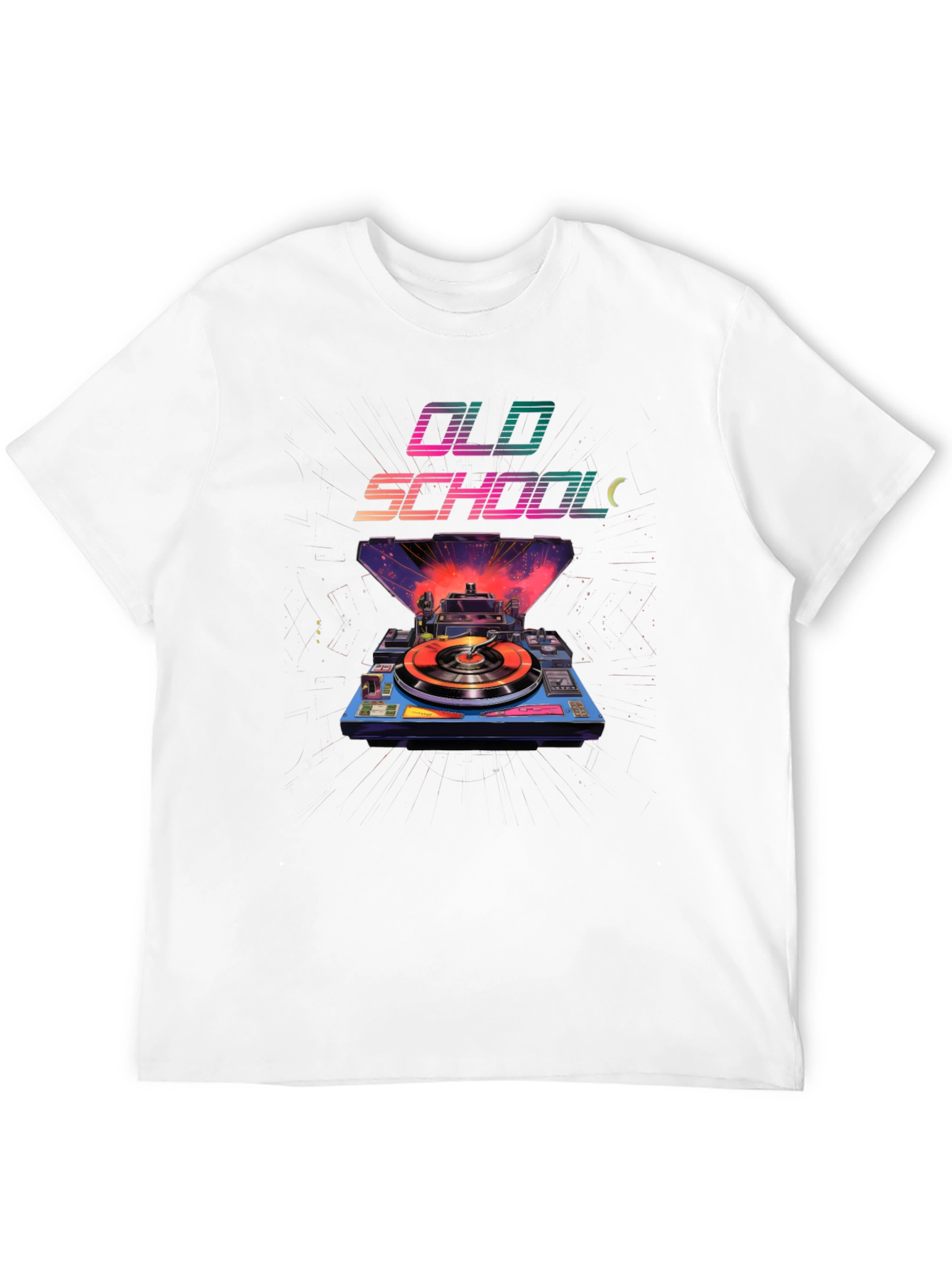 Retro Old School Turntable Graphic Tee