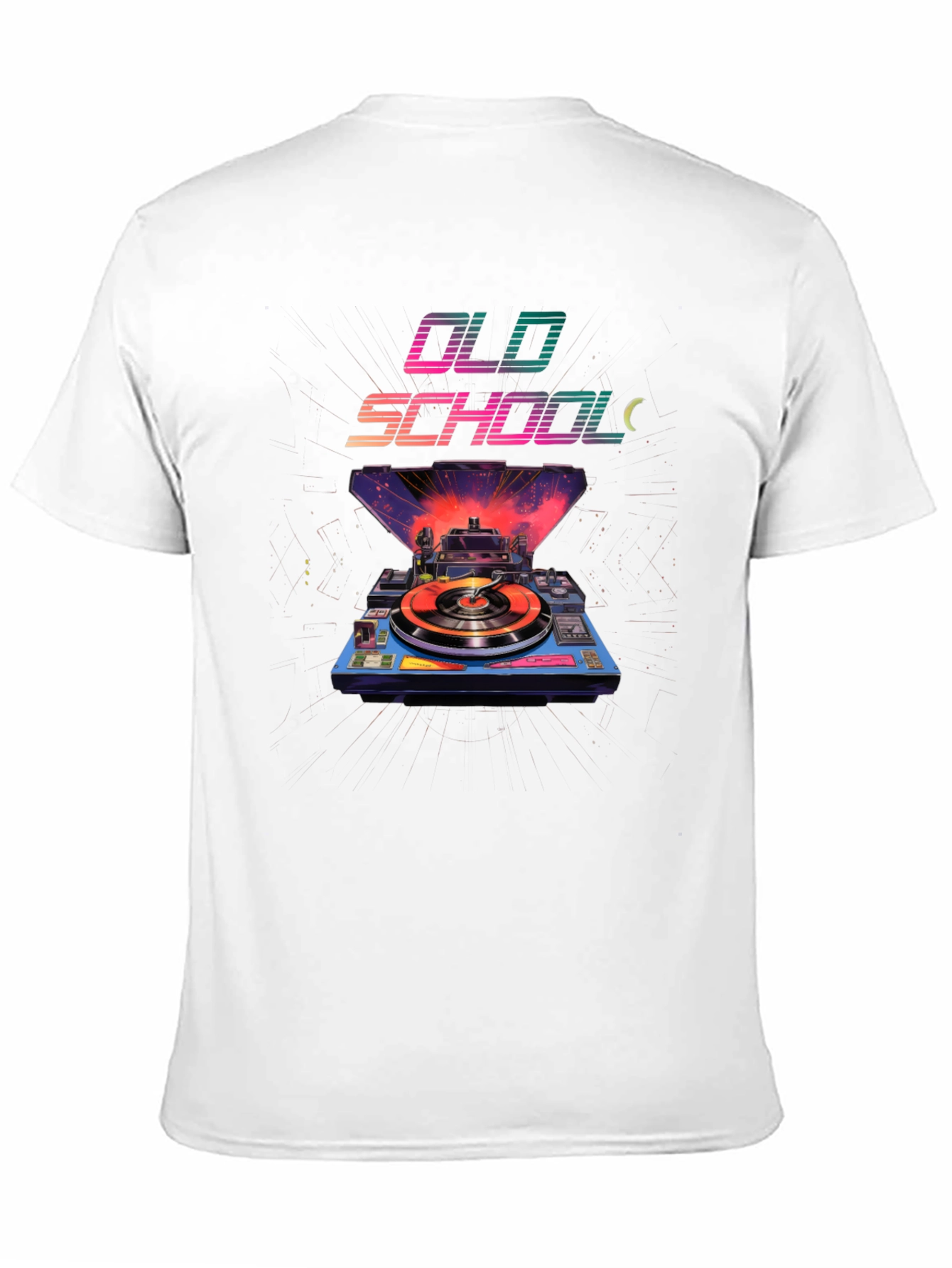 Retro Old School Turntable Graphic Tee