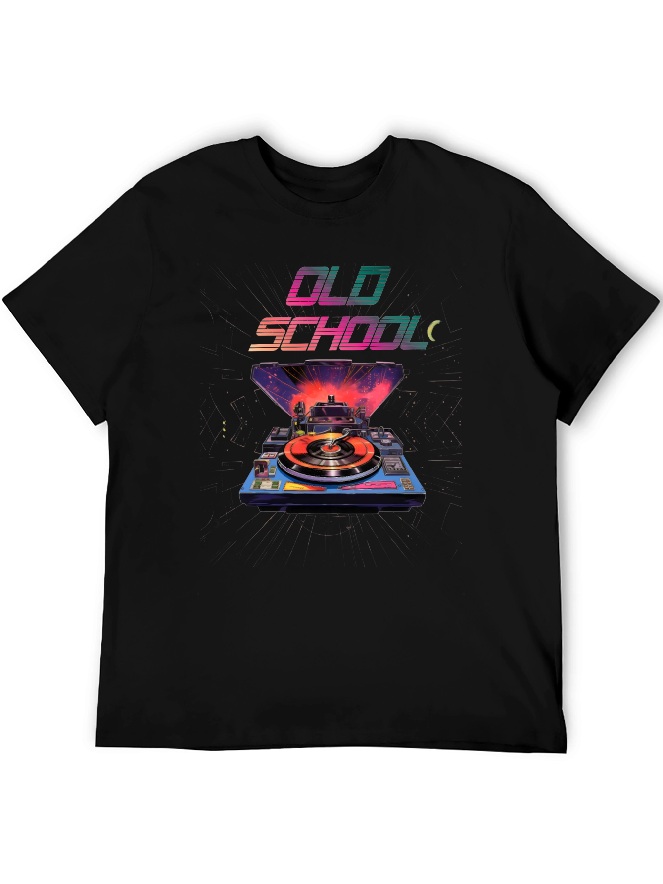 Retro Old School Turntable Graphic Tee