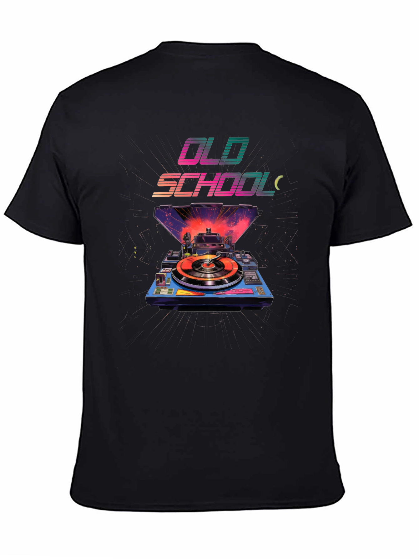Retro Old School Turntable Graphic Tee