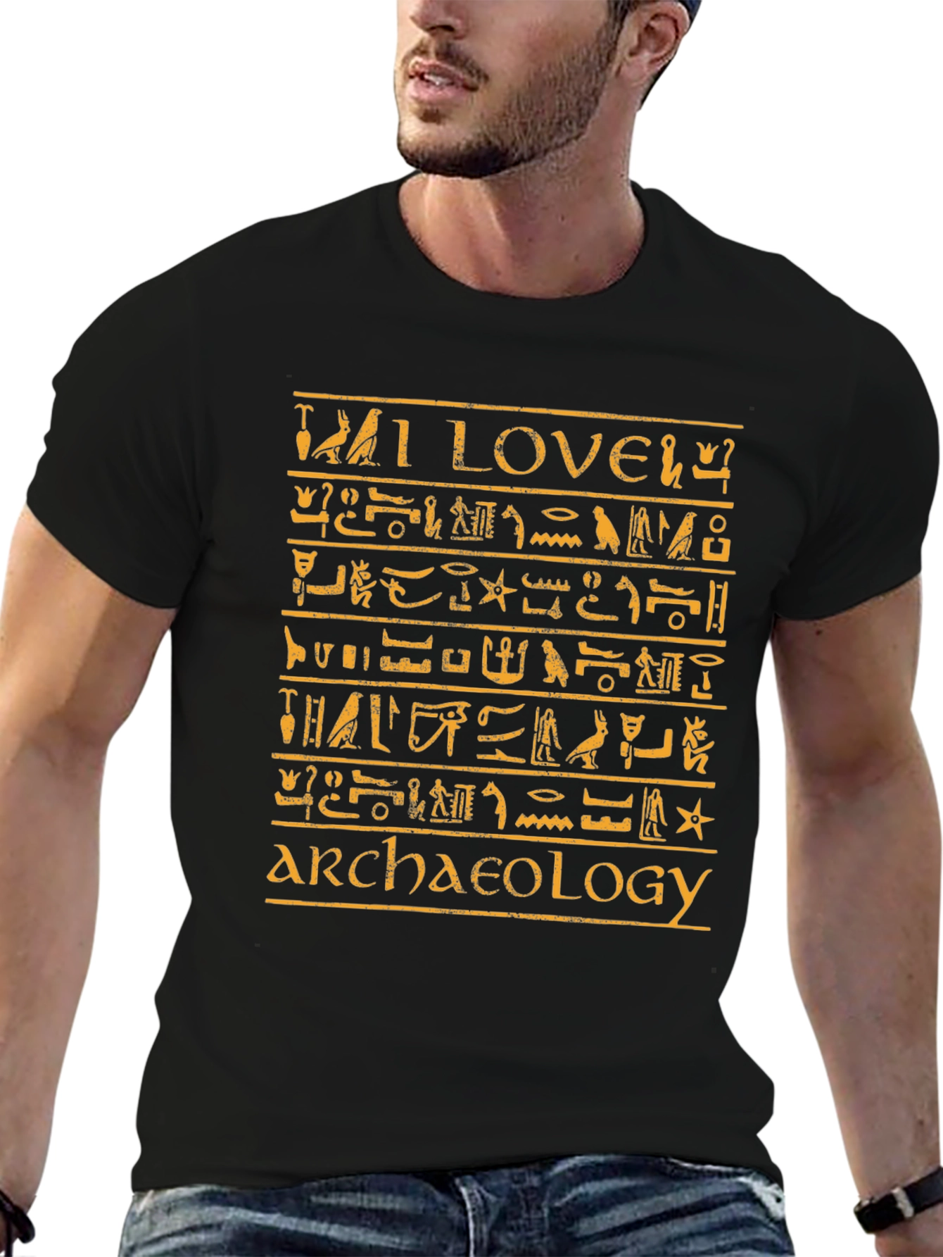 I LOVE Archaeology Hieroglyphic T-Shirt