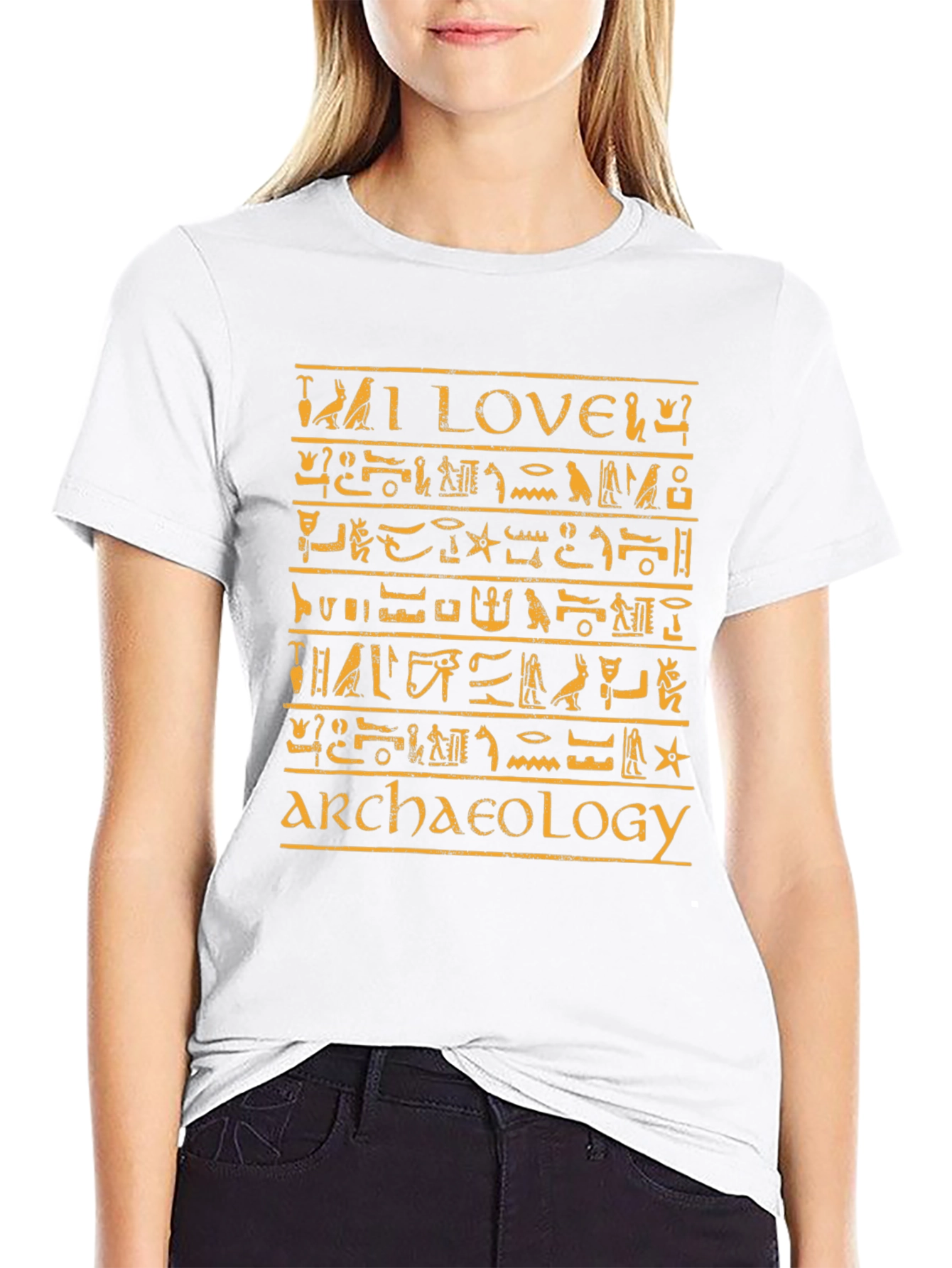 I LOVE Archaeology Hieroglyphic T-Shirt