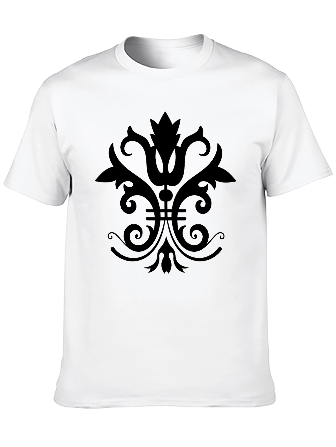 Elegant Black Graphic Tee for Men