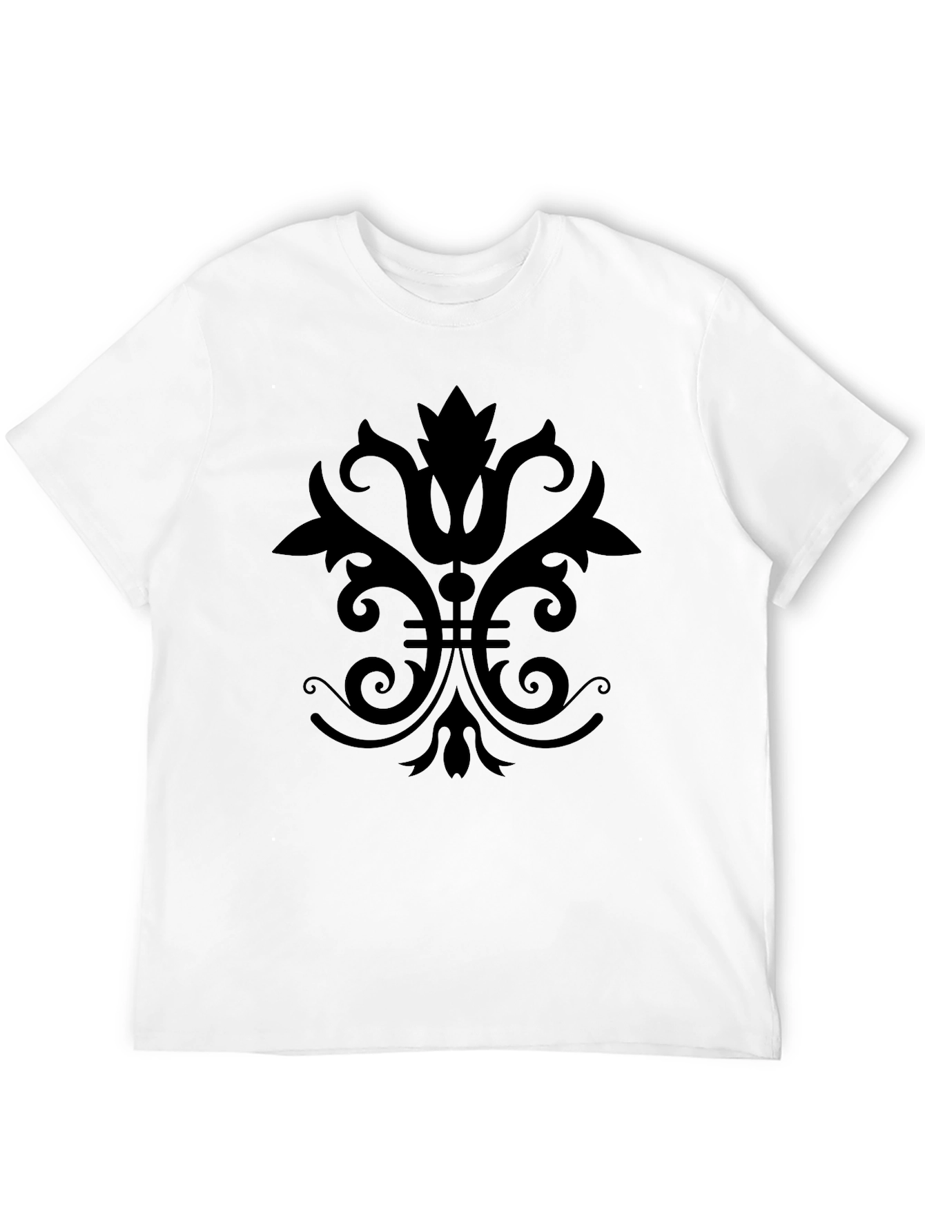 Elegant Black Graphic Tee for Men