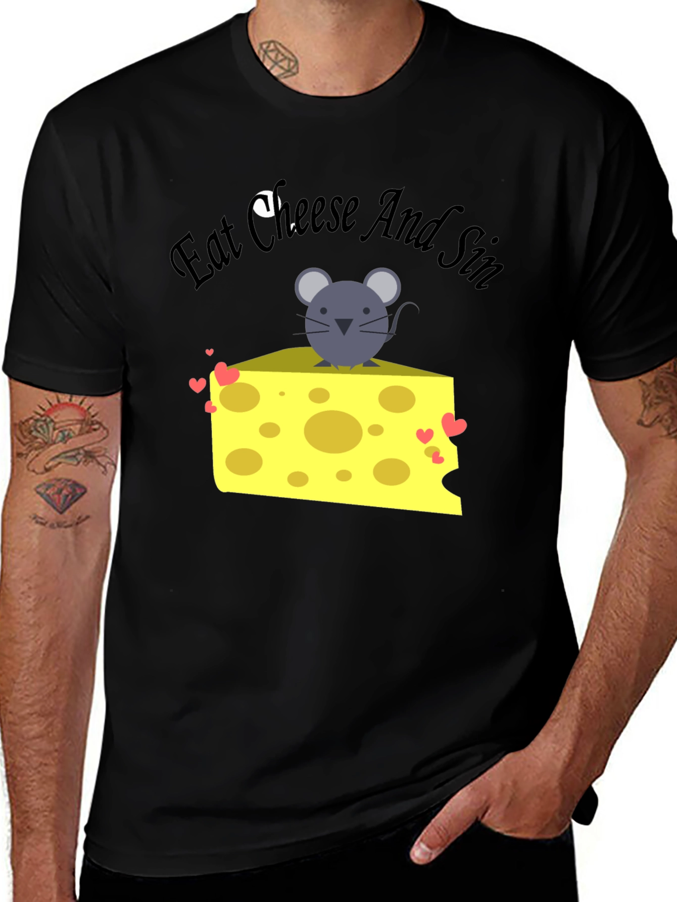 Eat Cheese and Sin Graphic Tee