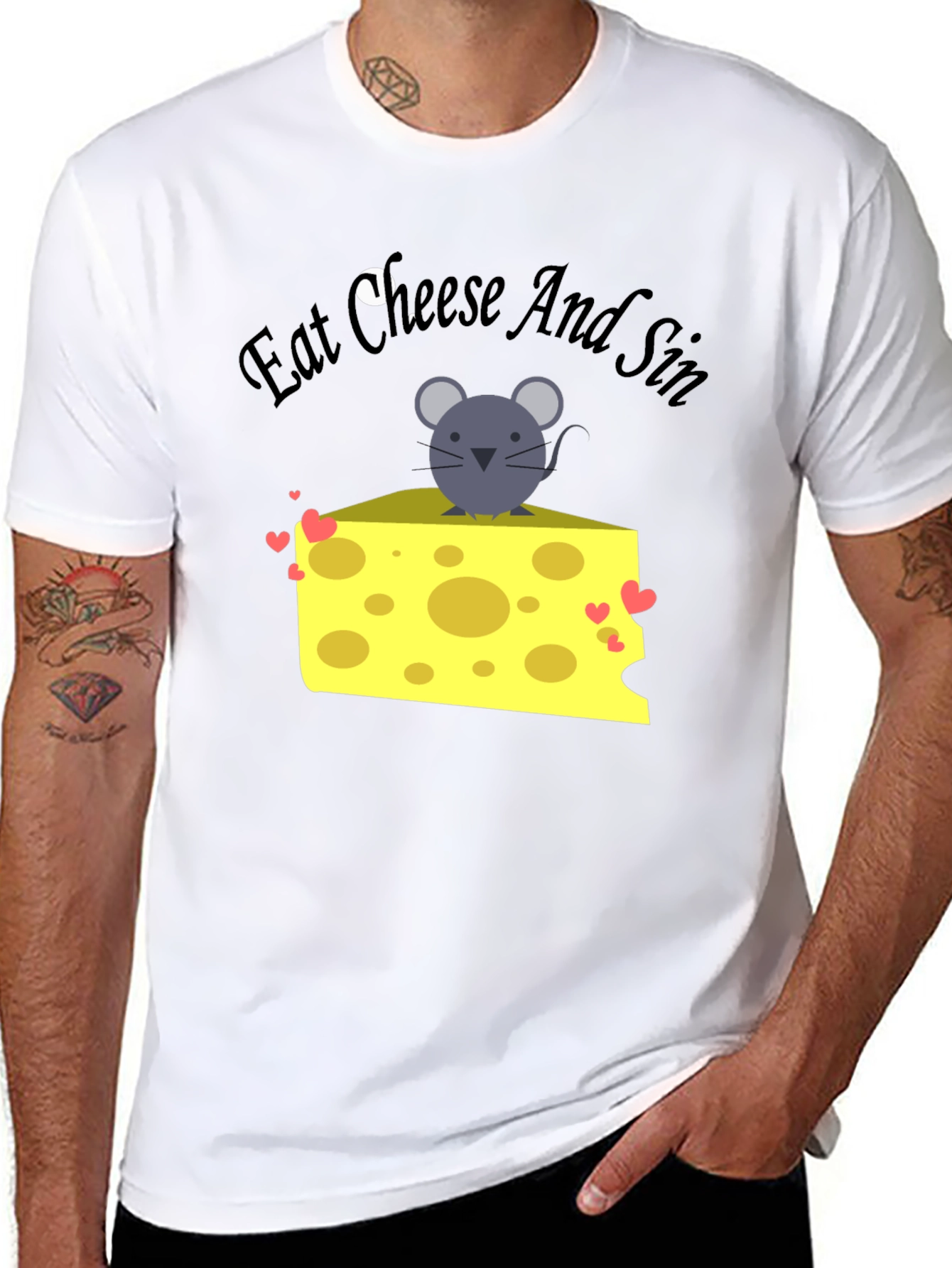 Eat Cheese and Sin Graphic Tee