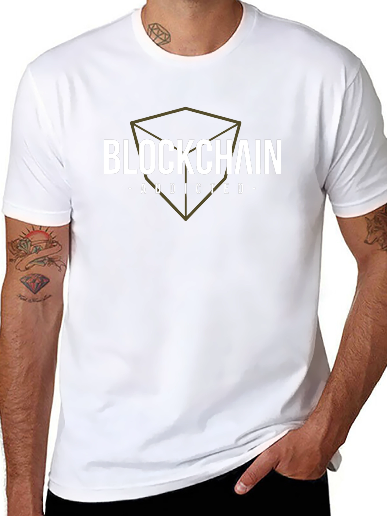 Blockchain Addicted Black T-Shirt