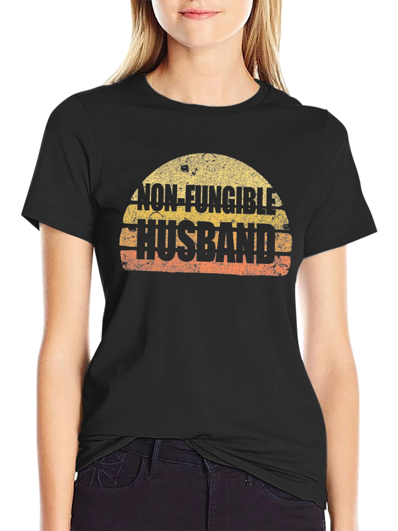 Non-Fungible Husband Graphic Tee - Black
