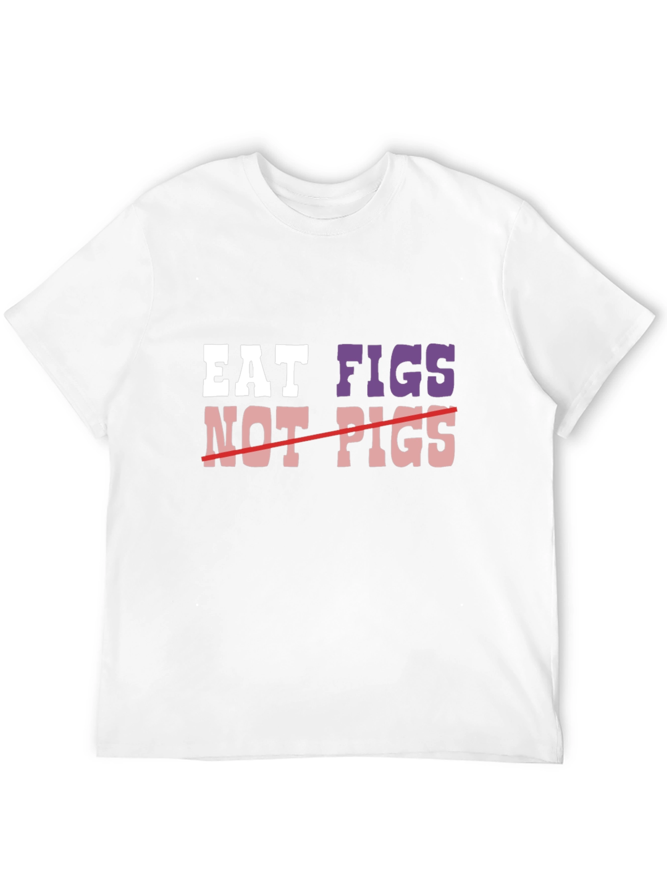 Eat Figs Not Pigs Graphic Tee - Vegan T-Shirt