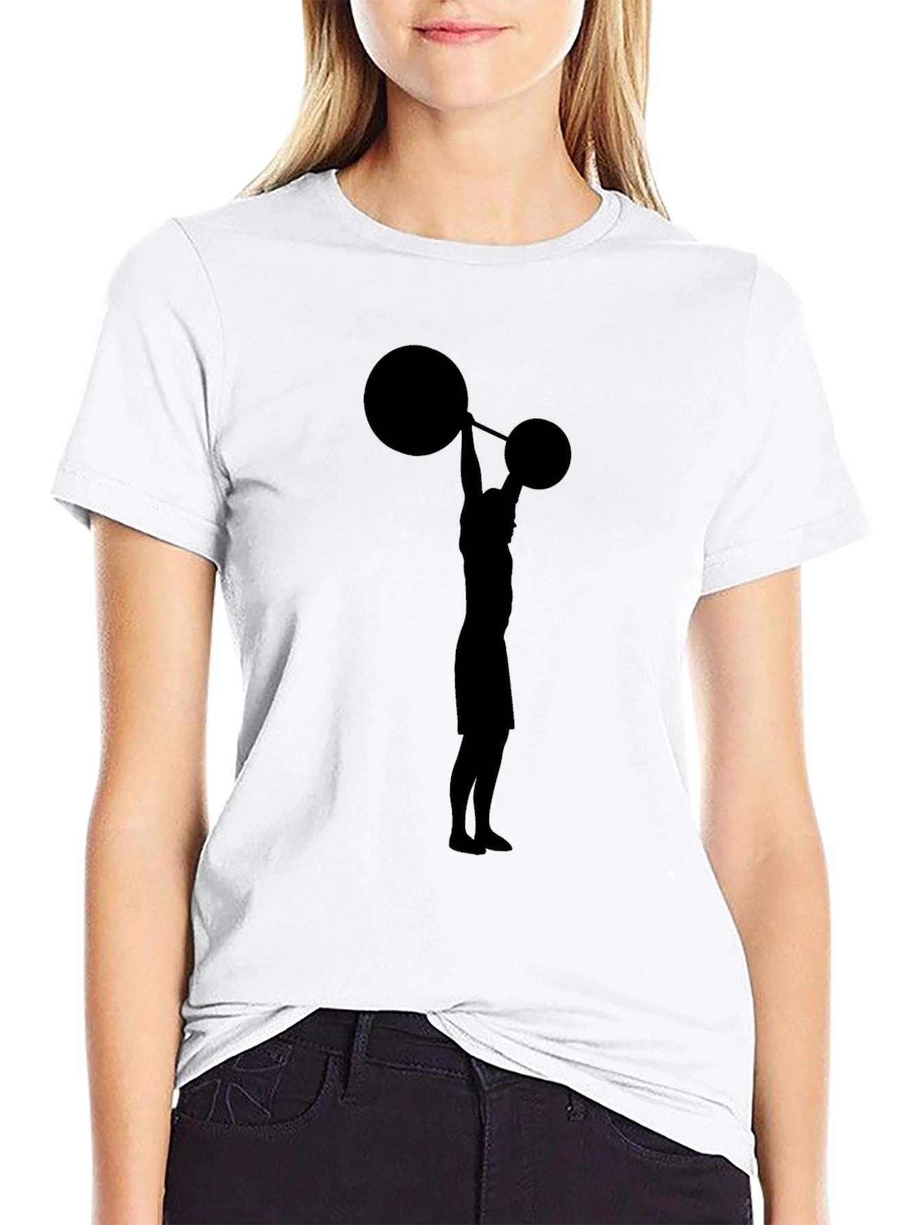 Weightlifter Silhouette Graphic Tee