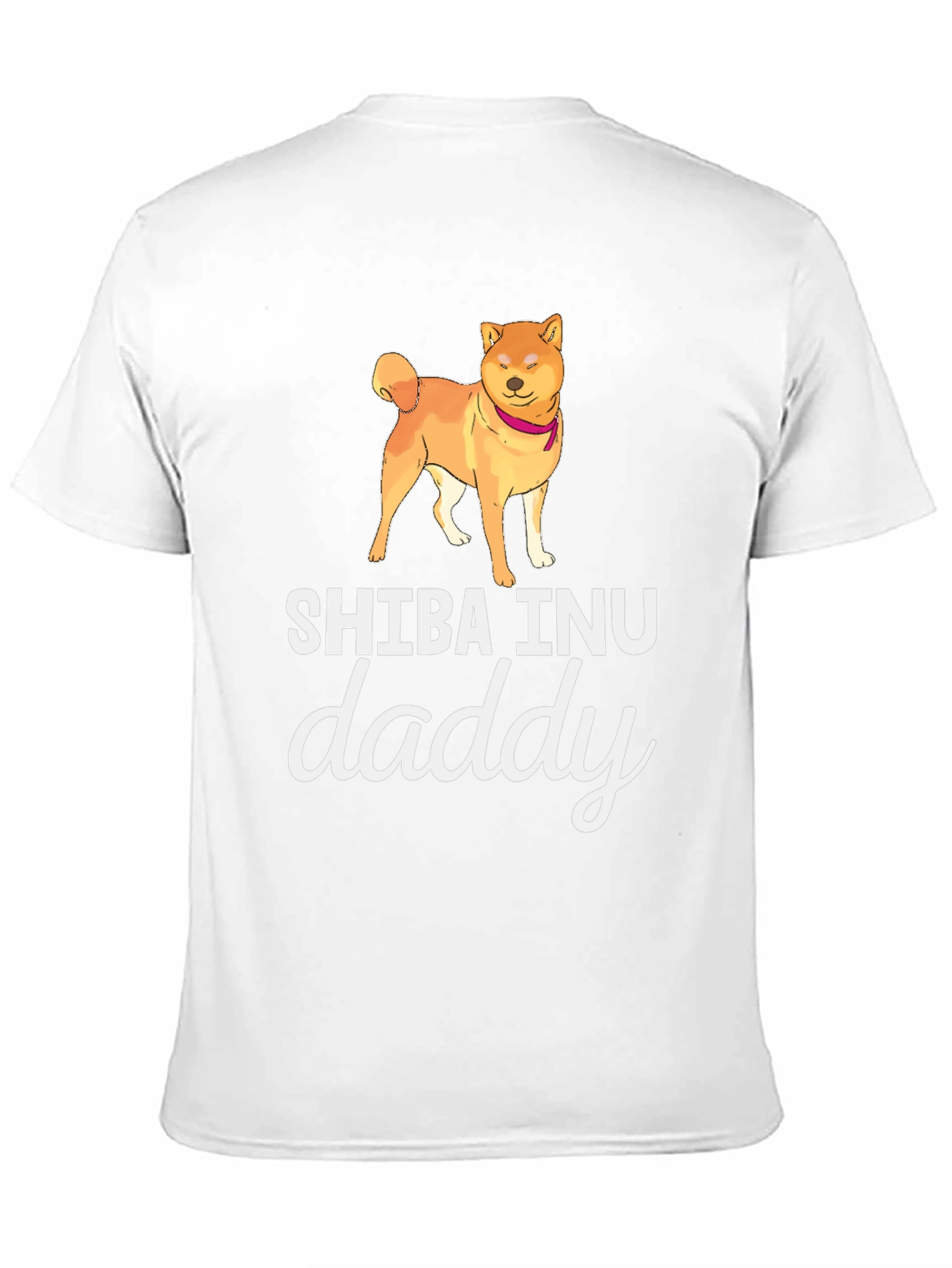 Shiba Inu Daddy Black Graphic Tee