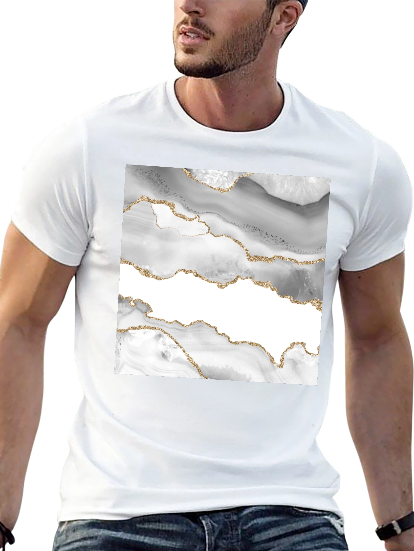 Agate Geode Graphic T-Shirt - Stylish Everyday Wear