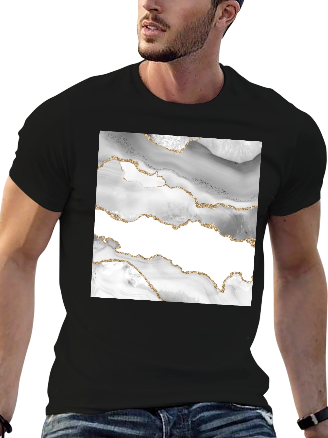 Agate Geode Graphic T-Shirt - Stylish Everyday Wear