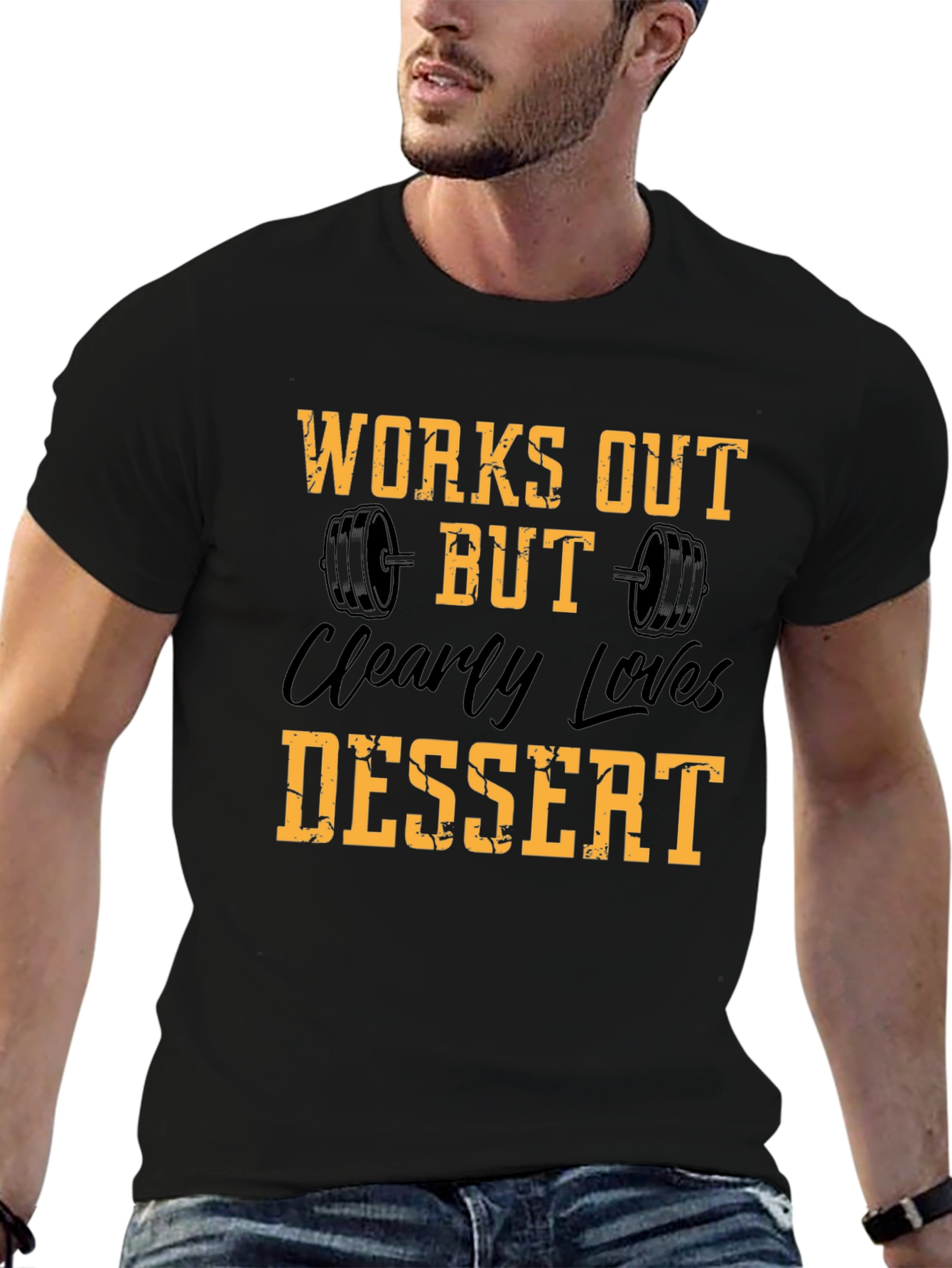 Works Out Loves Dessert Graphic Tee