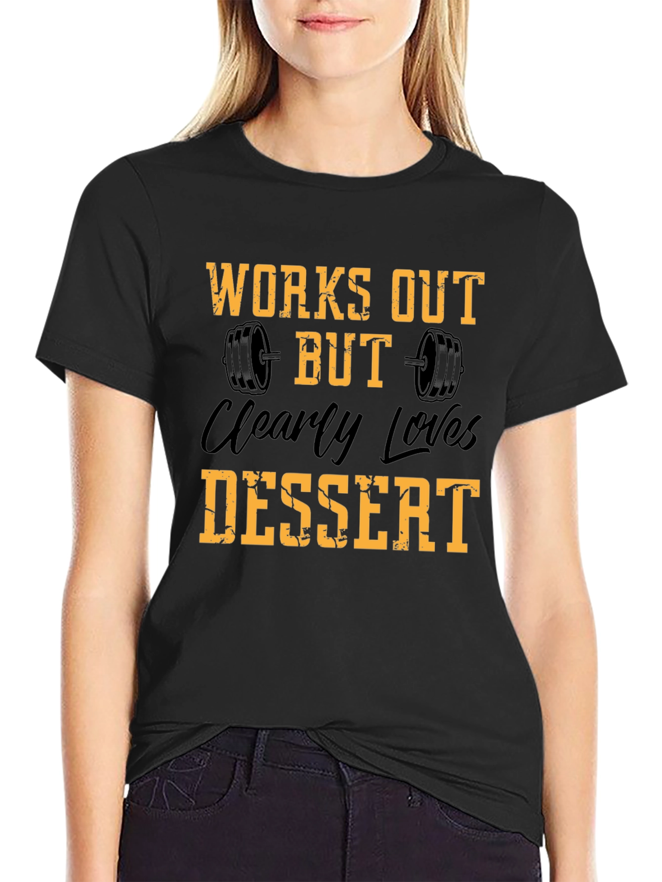 Works Out Loves Dessert Graphic Tee