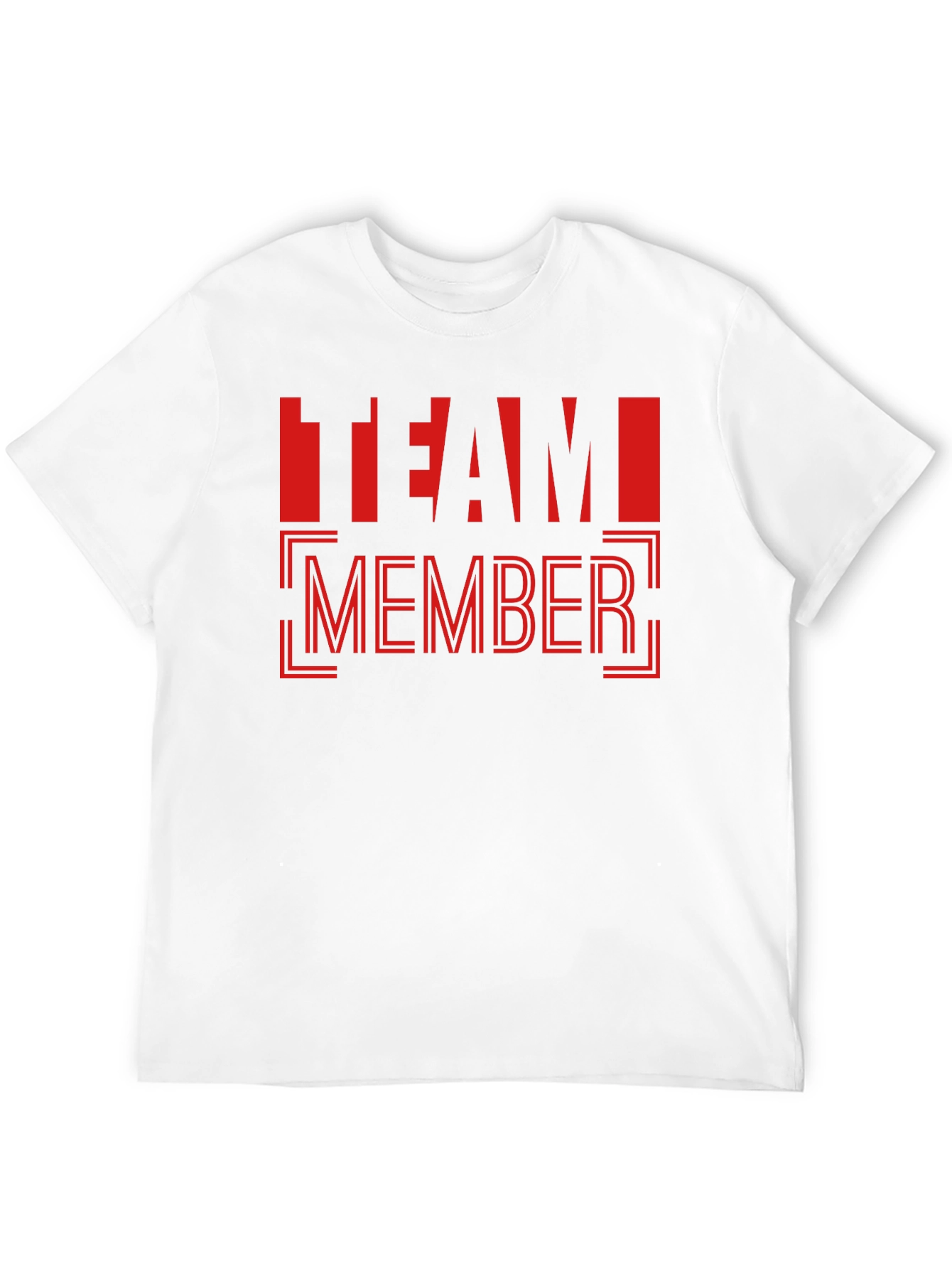 Team Member Graphic Tee - Black Cotton Casual Shirt