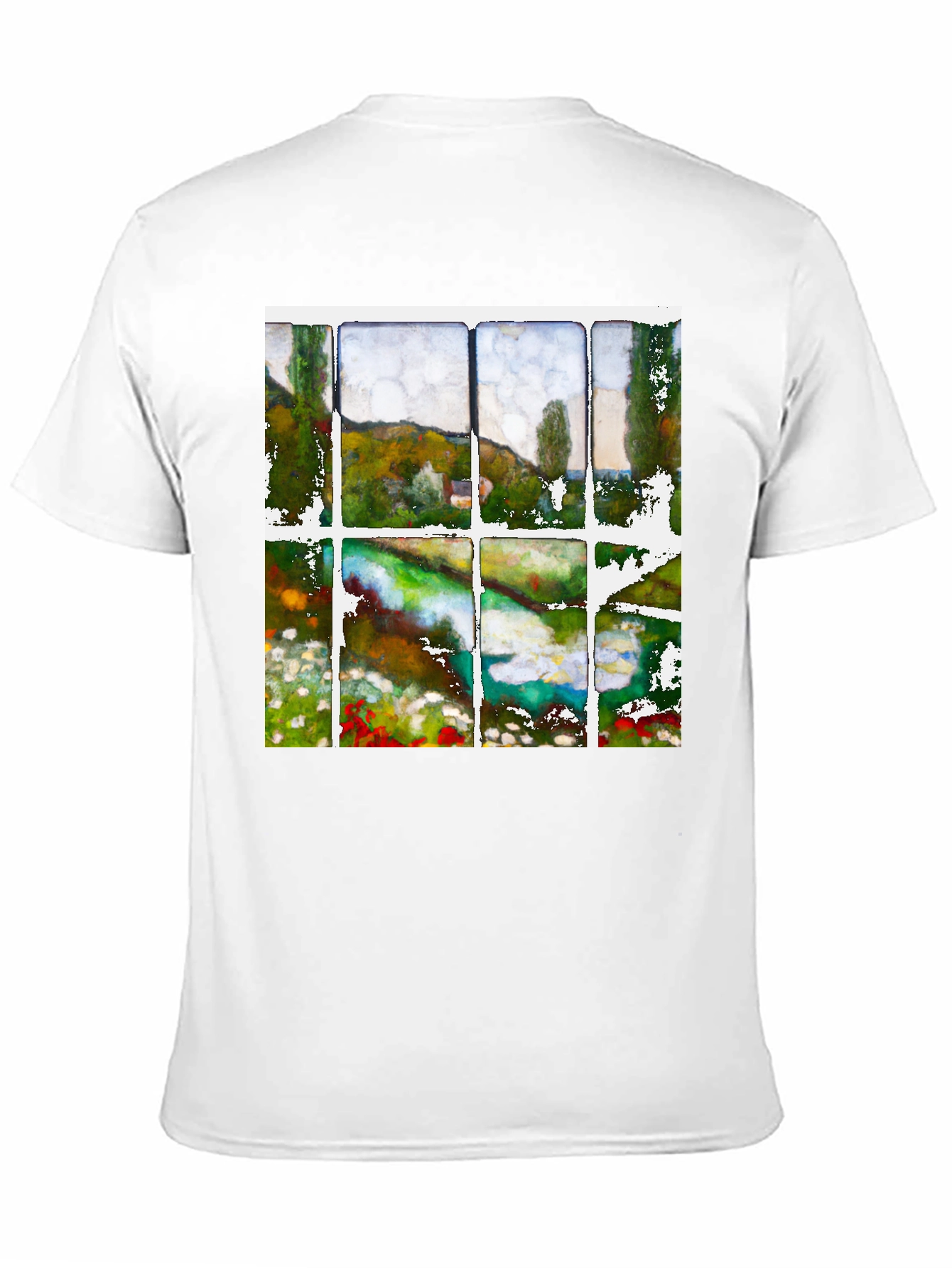 Impressionist Landscape T-Shirt - Window View