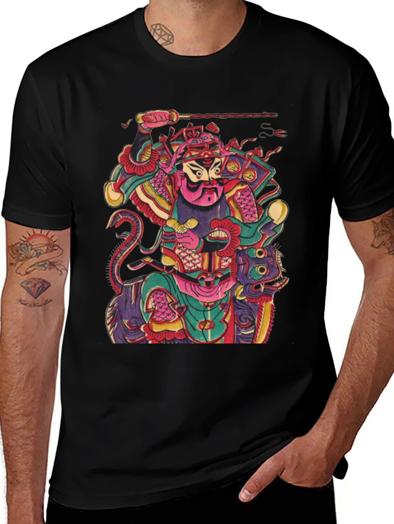 Kabuki Samurai Graphic T-Shirt