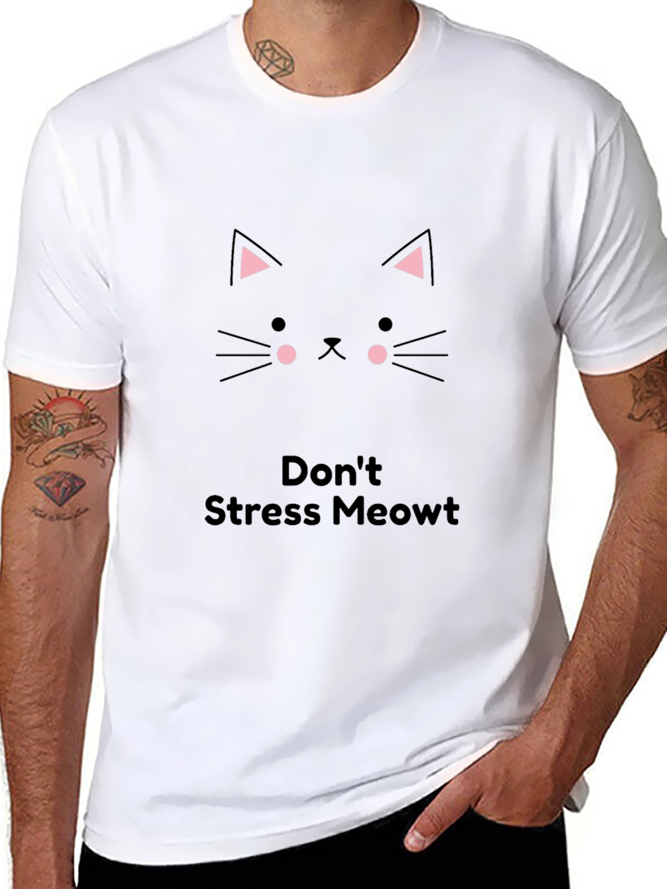 Dont Stress Meowt T-Shirt - Cat Lover Tee