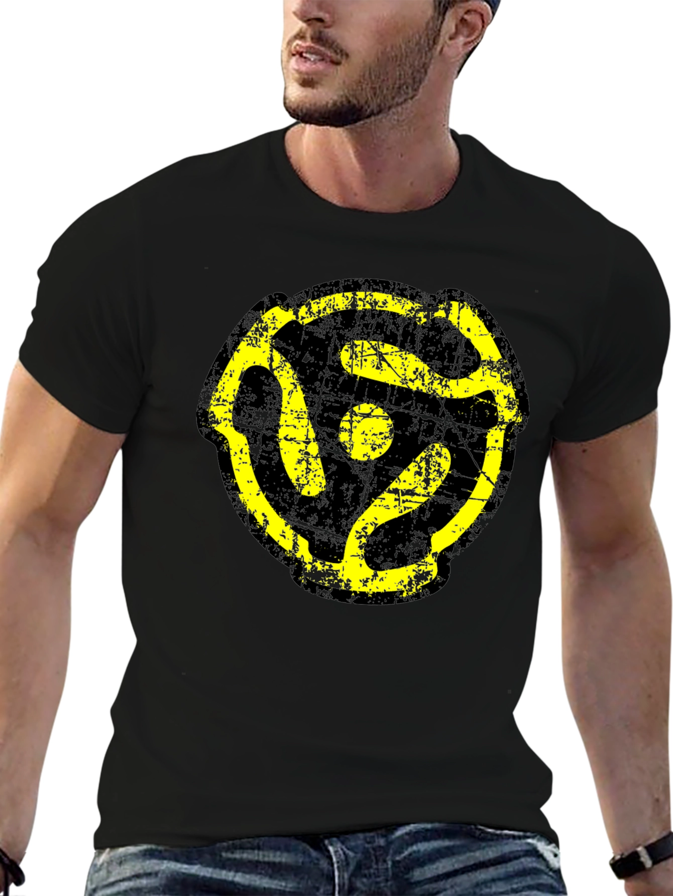 Retro 45 RPM Record Adapter T-Shirt