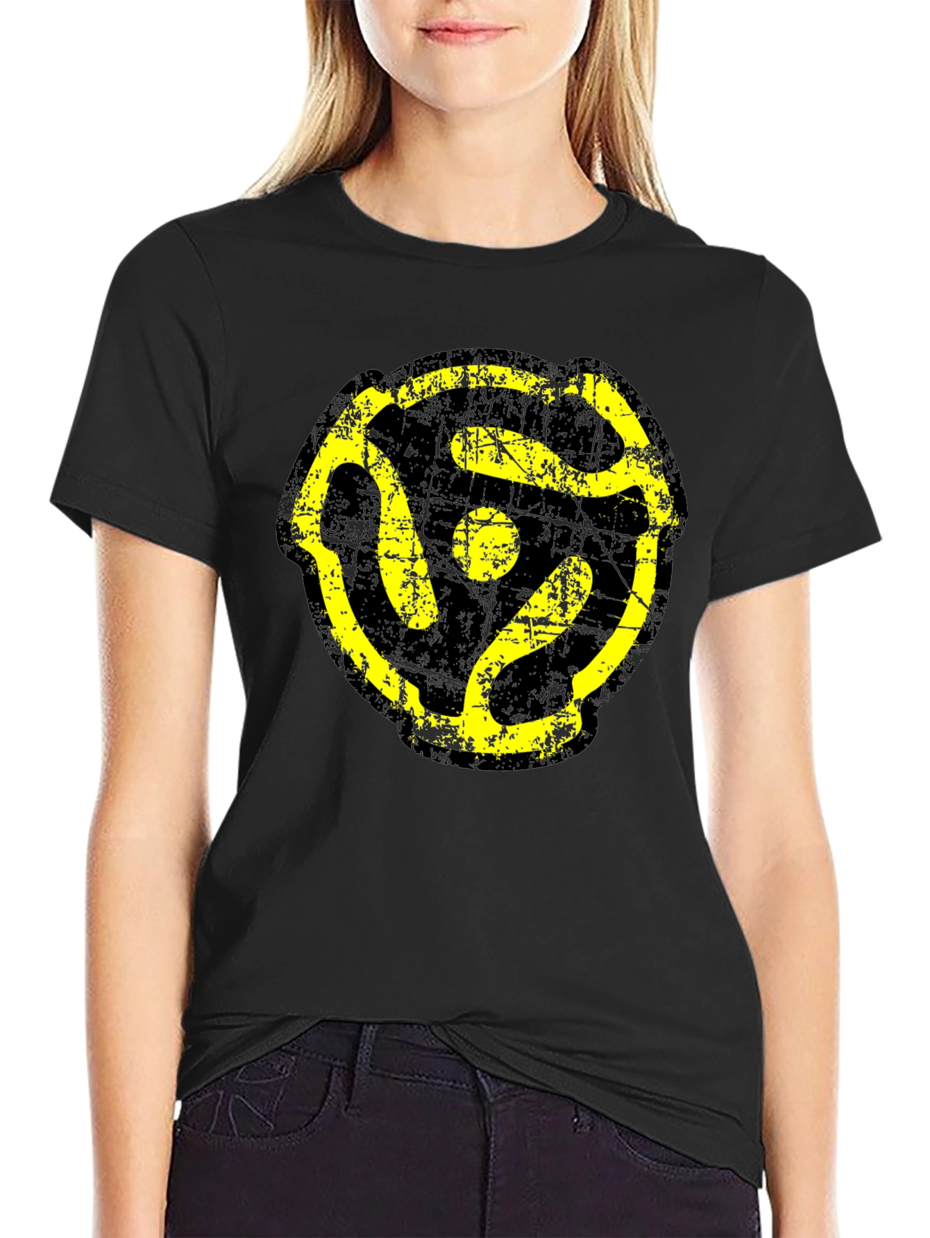 Retro 45 RPM Record Adapter T-Shirt