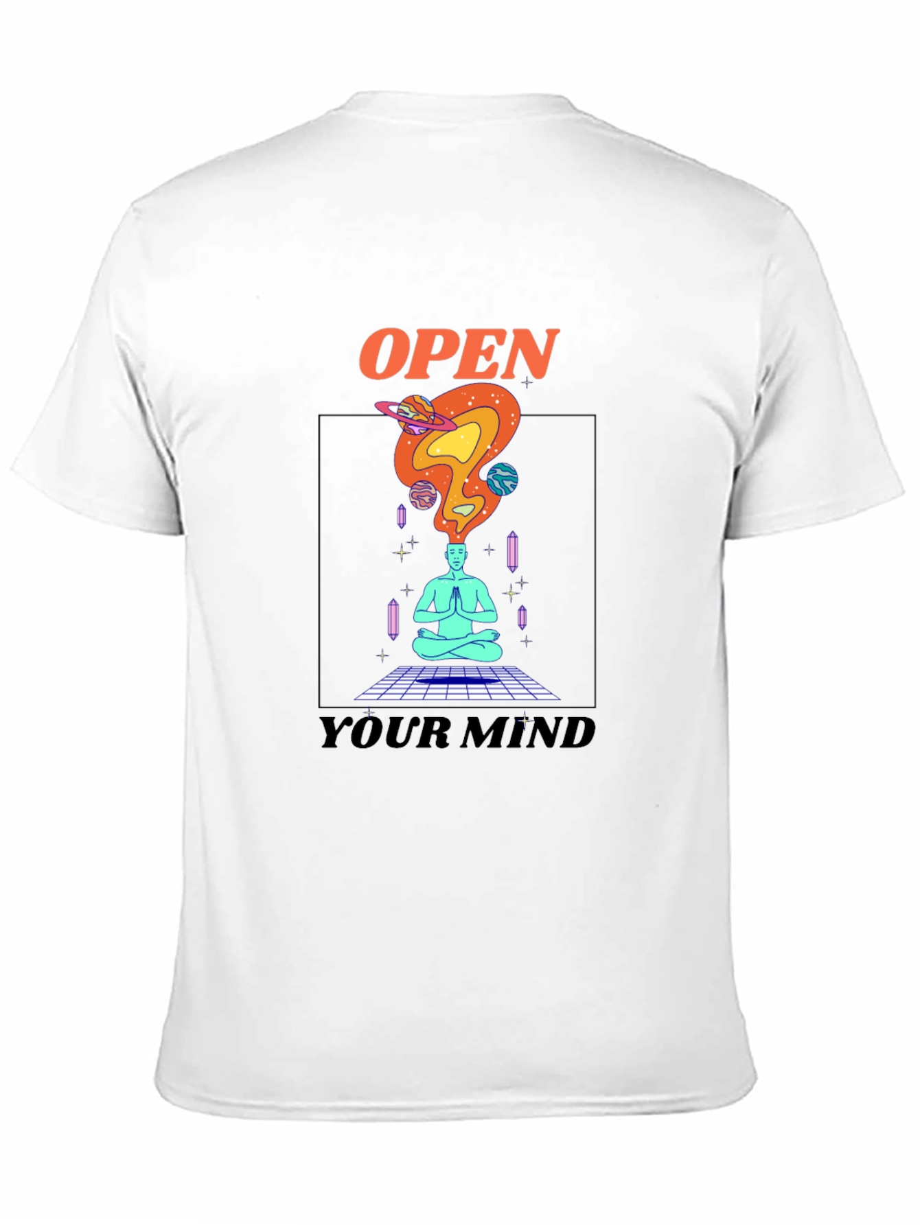 Open Your Mind Graphic T-Shirt - Black Tee