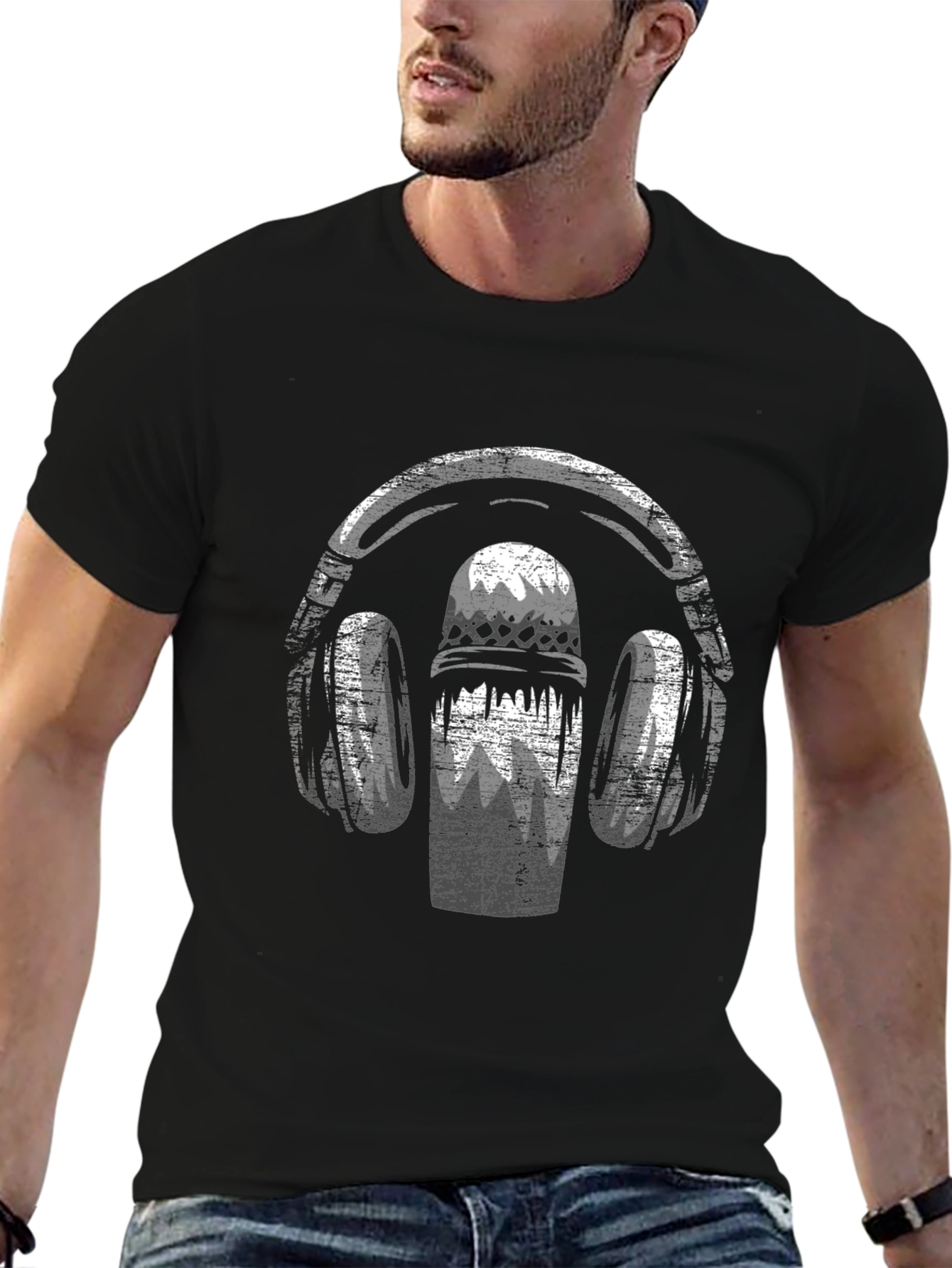 Headphones & Mic Graphic Tee