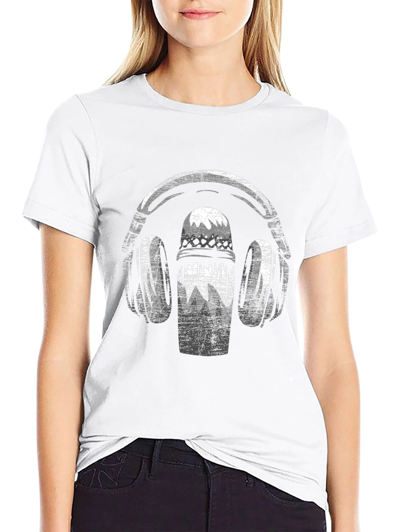 Headphones & Mic Graphic Tee