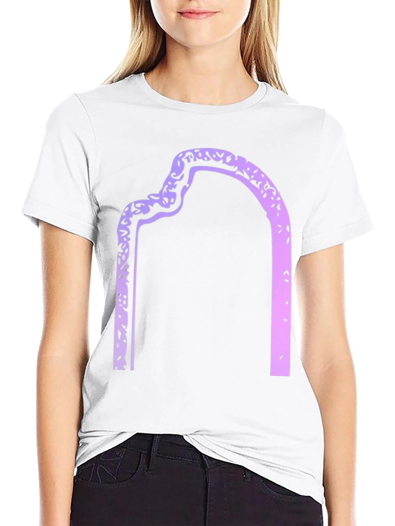 Unique Graphic T-Shirt - Abstract Arch Design