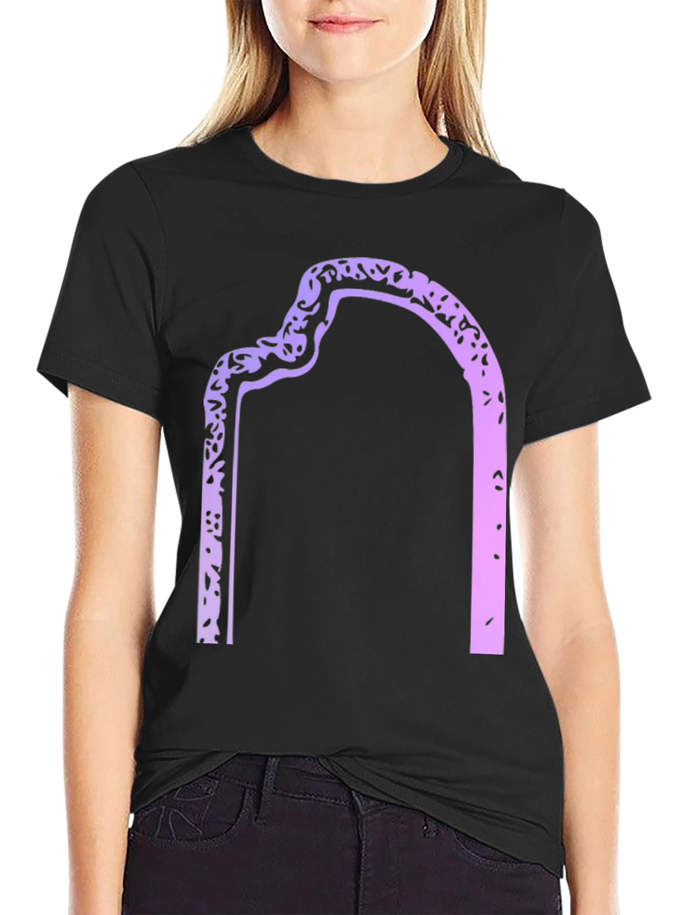 Unique Graphic T-Shirt - Abstract Arch Design